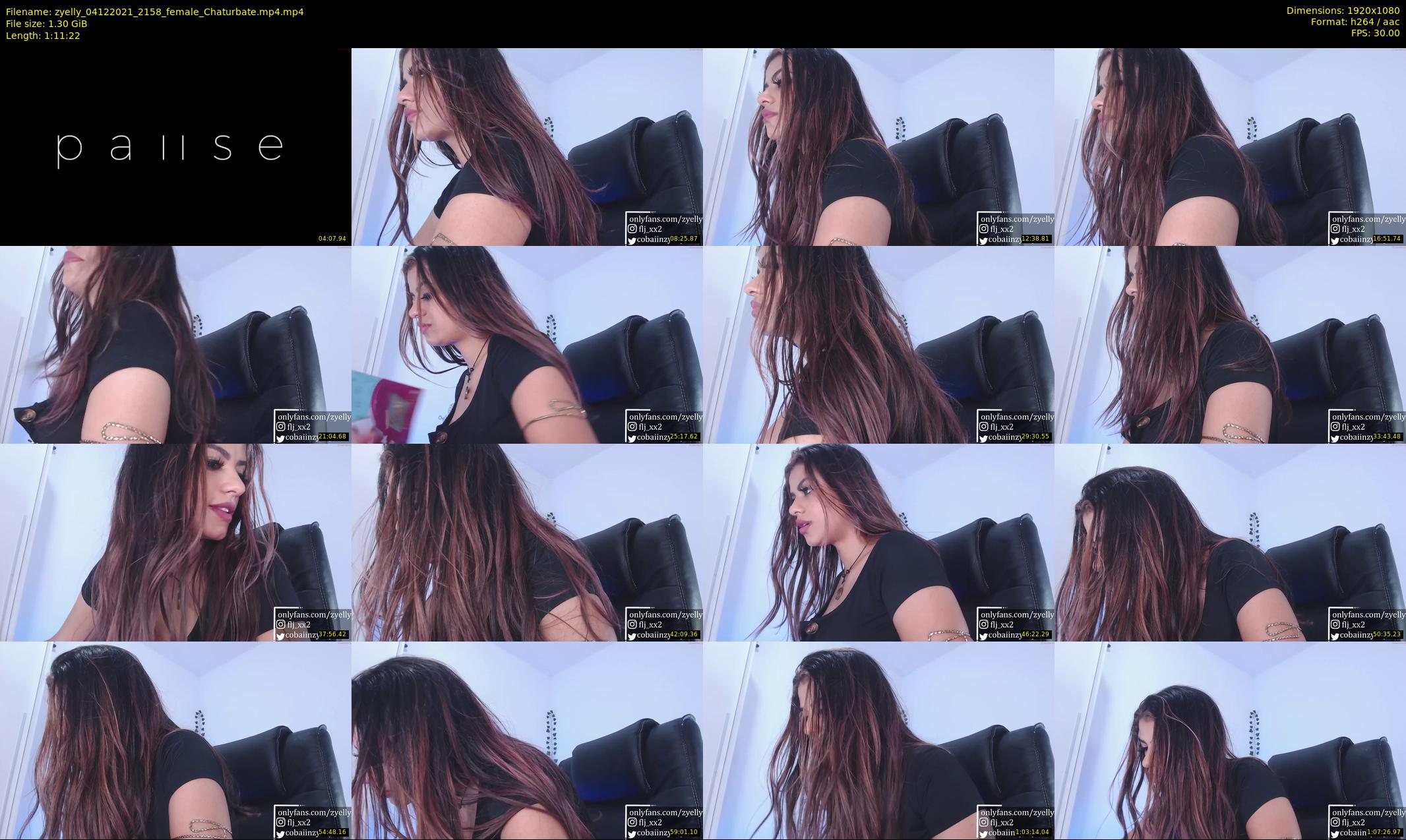zyelly — 72 minute Chaturbate female cam show recording, 1080p, Dec 4, 2021