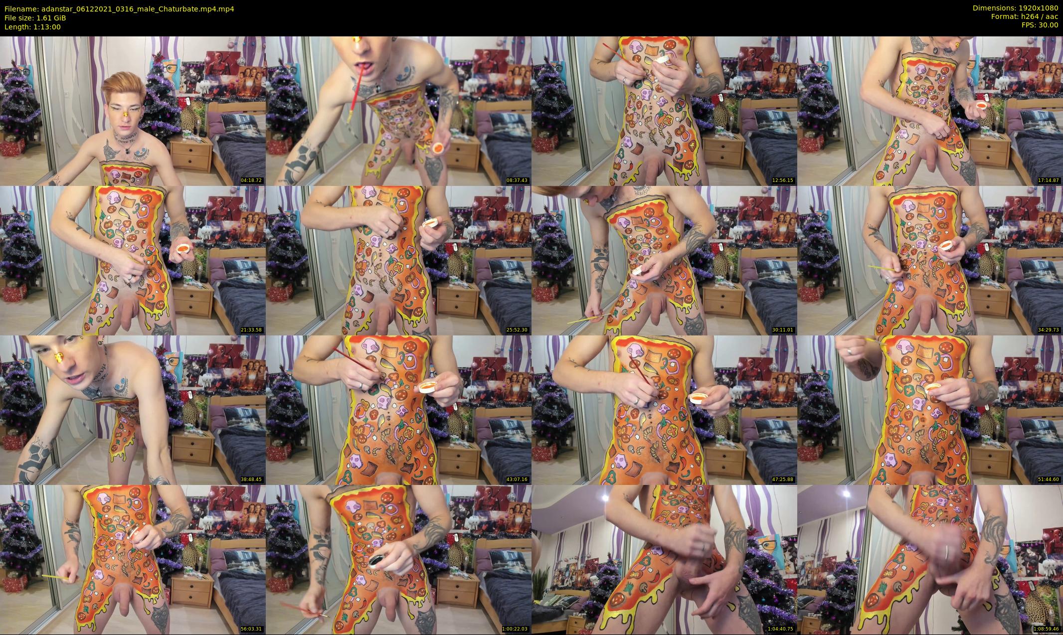 adanstar — 73 minute Chaturbate male cam show recording, 1080p, Dec 6, 2021