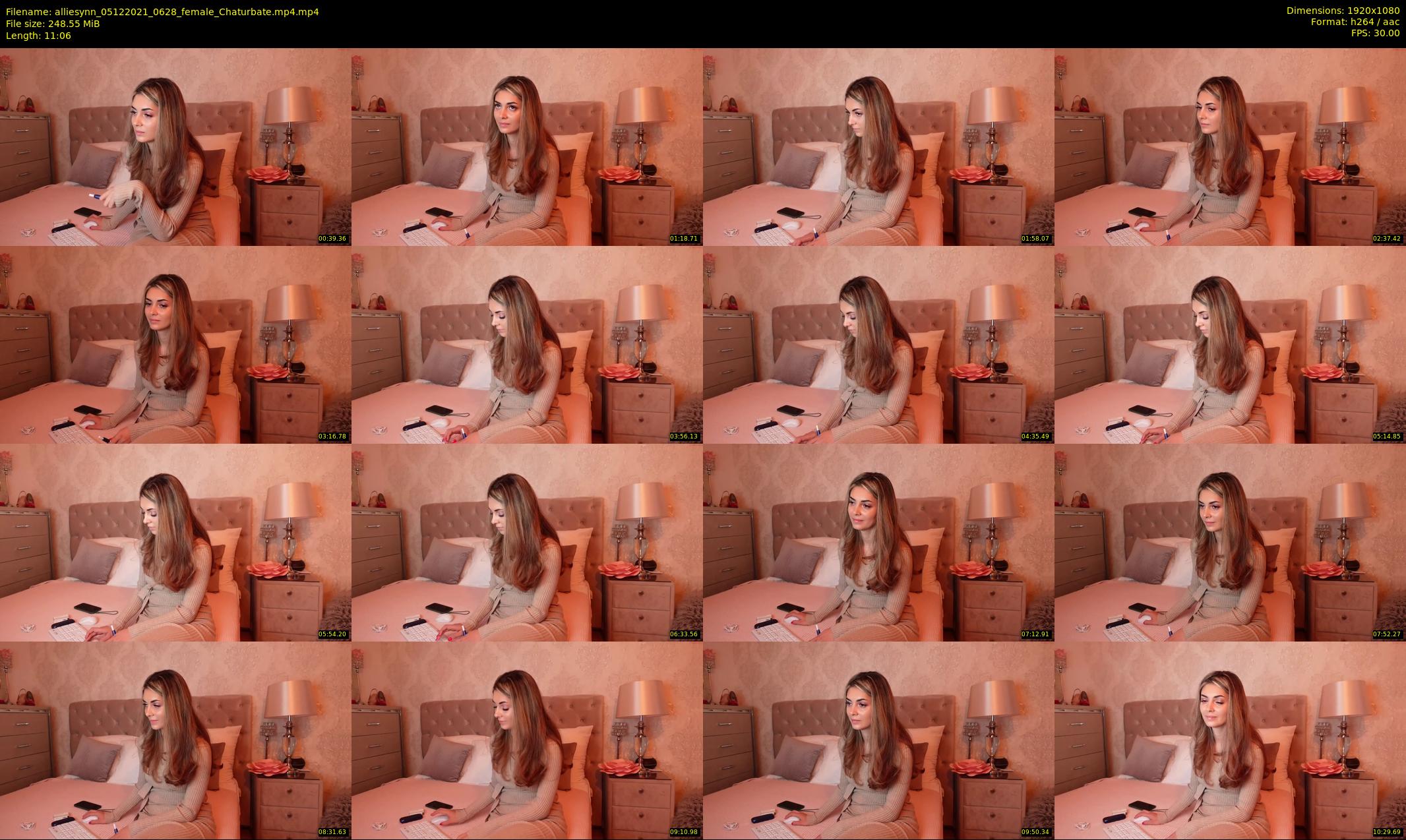 alliesynn — 12 minute Chaturbate female cam show recording, 1080p, Dec 5, 2021
