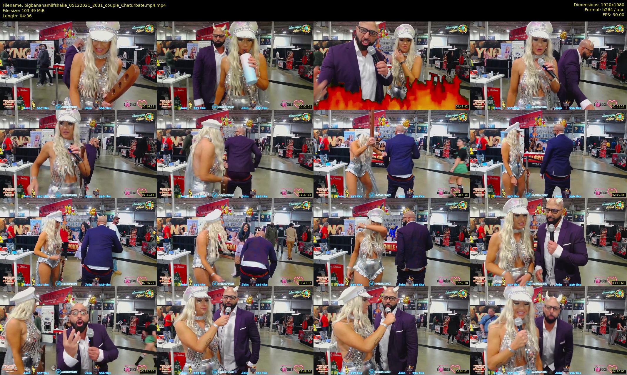 bigbananamilfshake — 5 minute Chaturbate couple cam show recording, 1080p, Dec 5, 2021