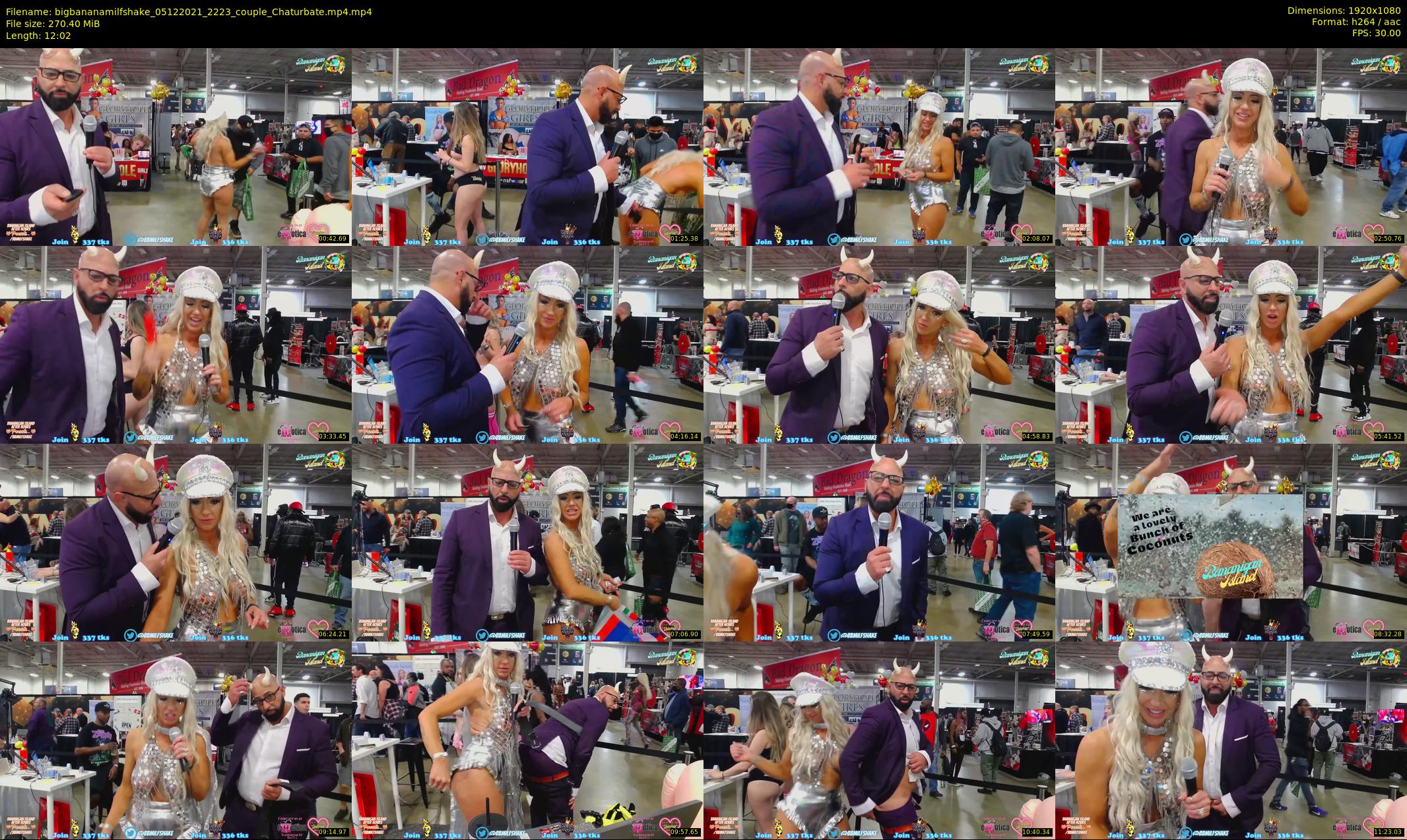 bigbananamilfshake — 13 minute Chaturbate couple cam show recording, 1080p, Dec 5, 2021