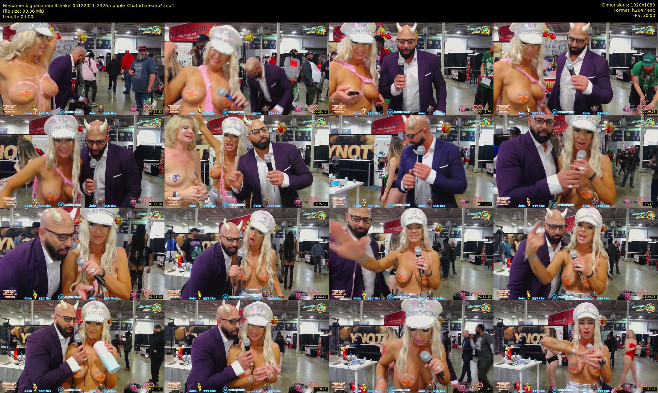 bigbananamilfshake — 4 minute Chaturbate couple cam show recording, 1080p, Dec 5, 2021