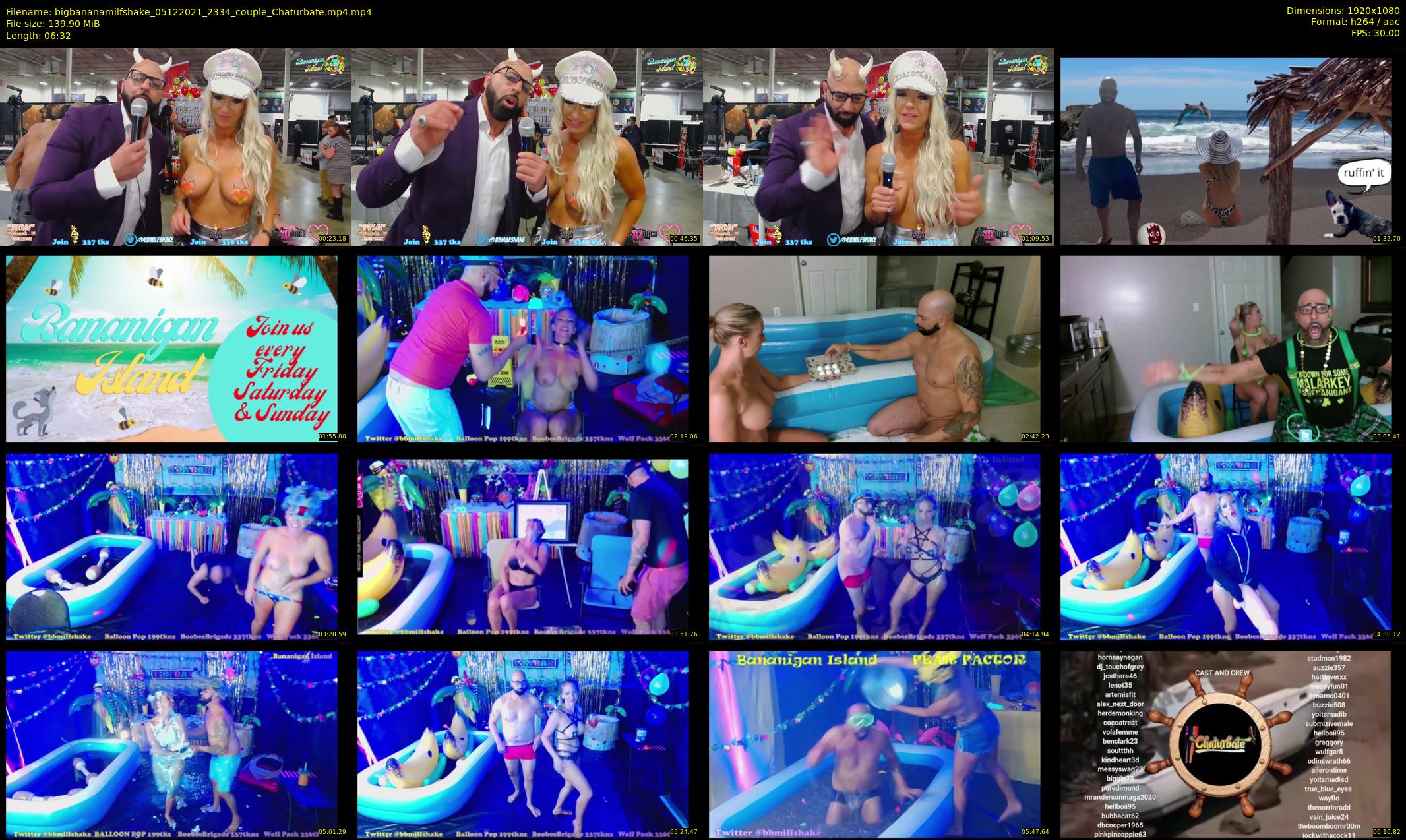 bigbananamilfshake — 7 minute Chaturbate couple cam show recording, 1080p, Dec 5, 2021