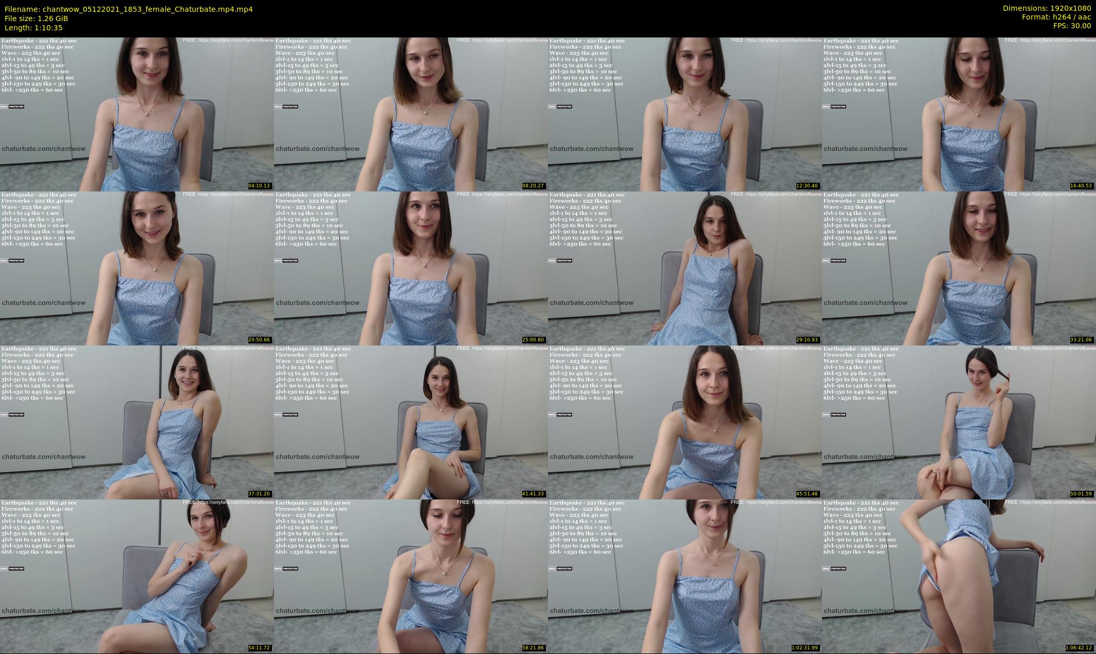 chantwow — 71 minute Chaturbate female cam show recording, 1080p, Dec 5, 2021