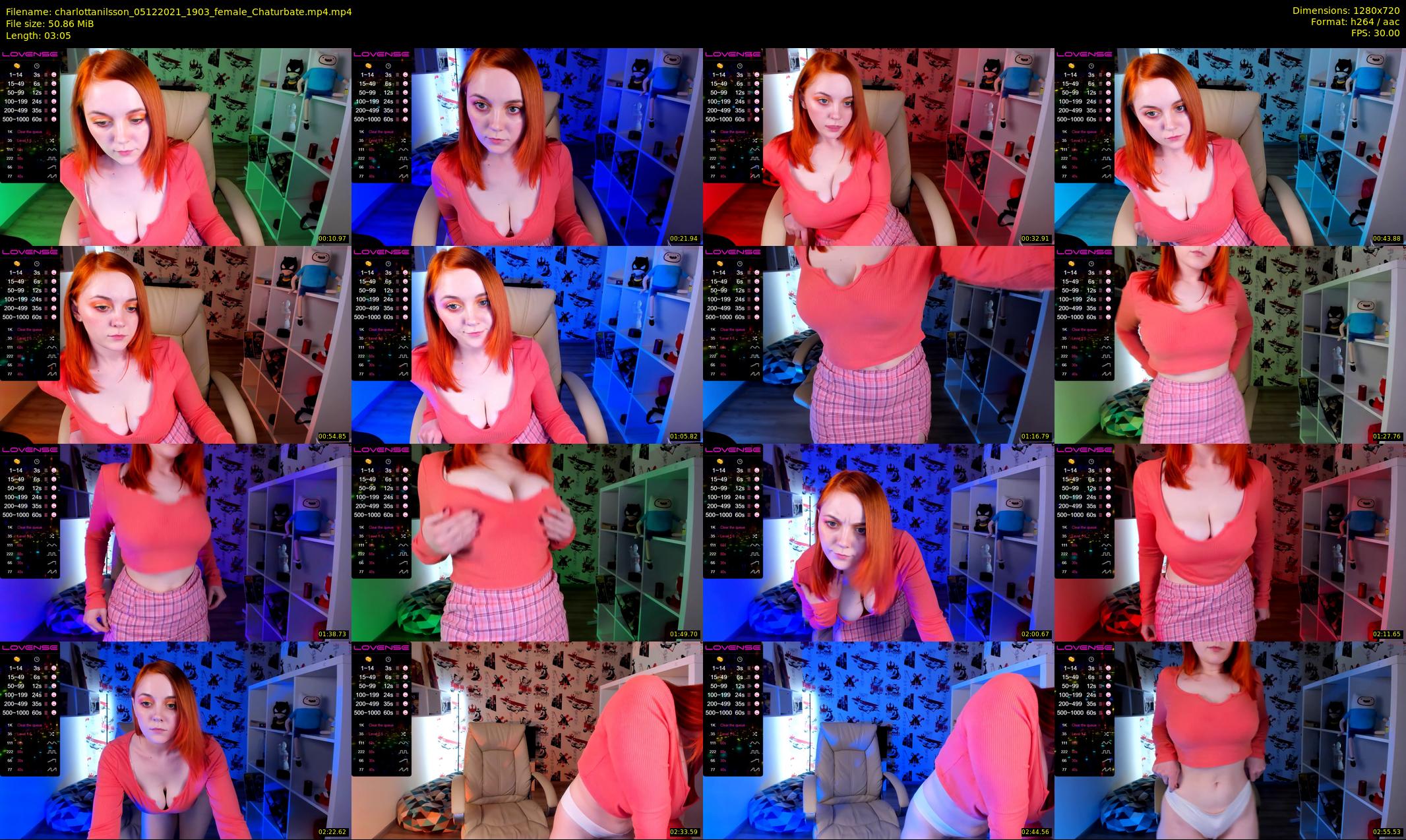 charlottanilsson — 4 minute Chaturbate female cam show recording, 720p, Dec 5, 2021