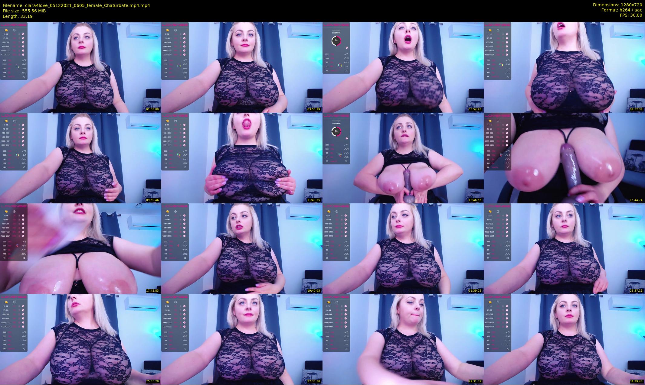clara4love — 34 minute Chaturbate female cam show recording, 720p, Dec 5, 2021