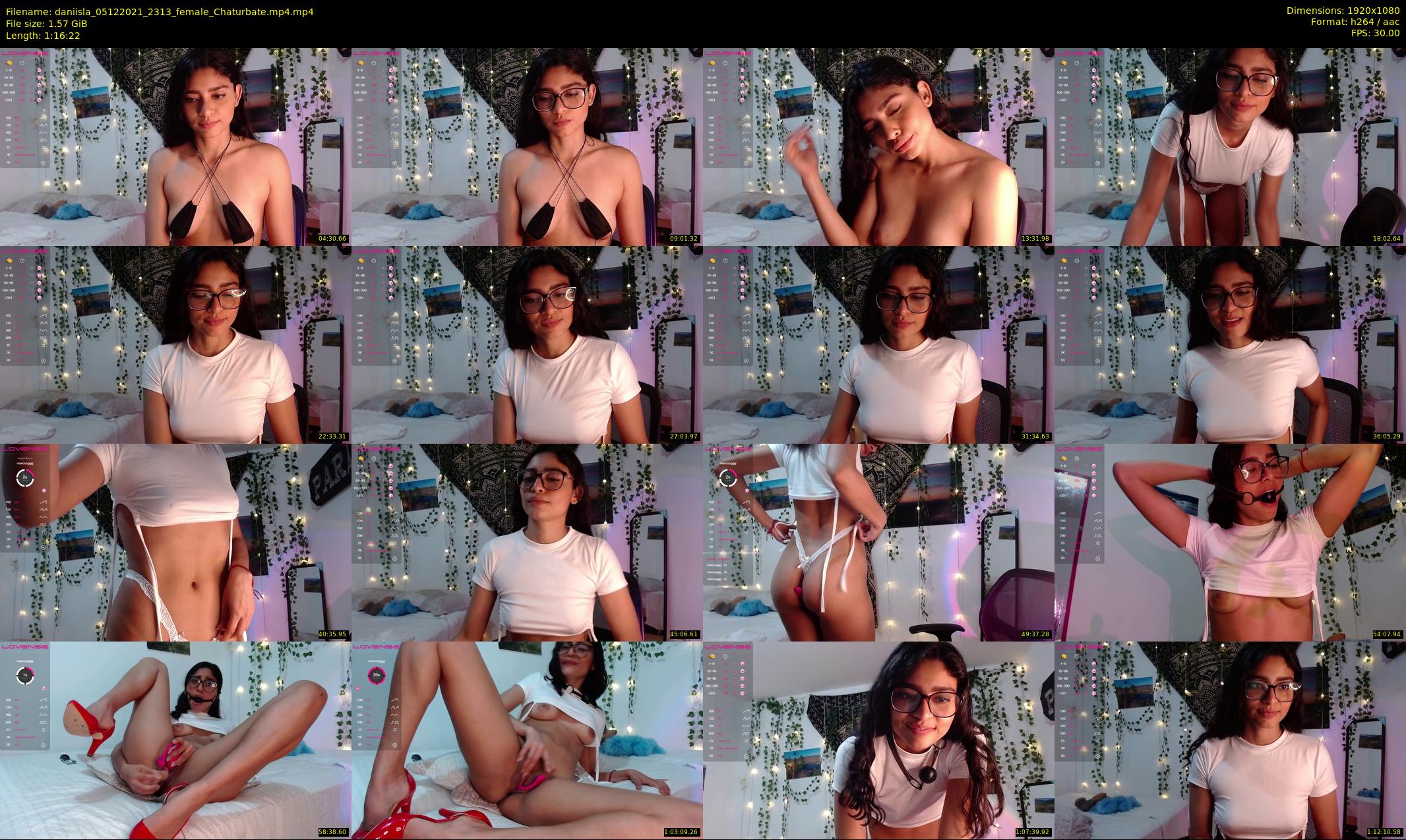 daniisla — 77 minute Chaturbate female cam show recording, 1080p, Dec 5, 2021