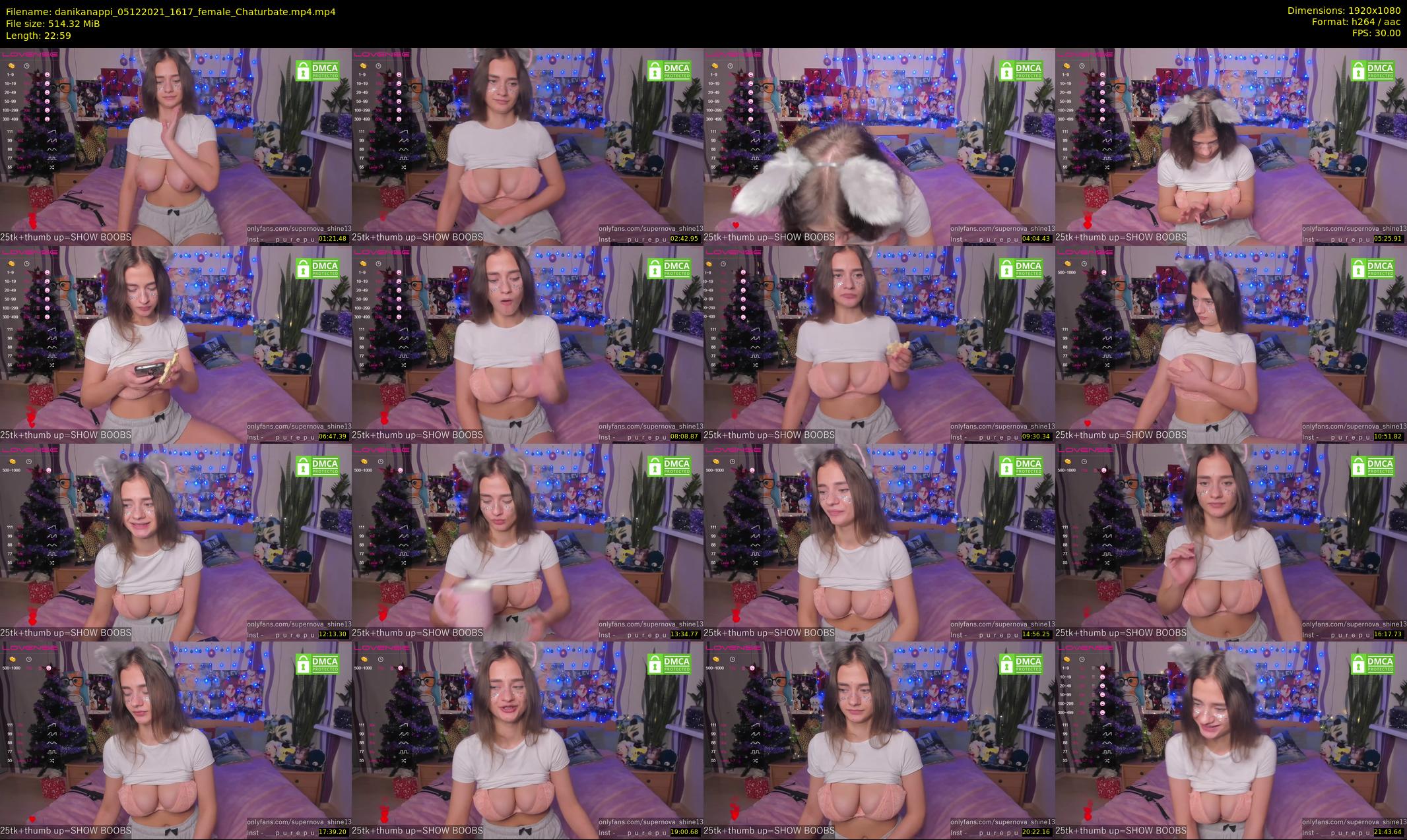 danikanappi — 23 minute Chaturbate female cam show recording, 1080p, Dec 5, 2021