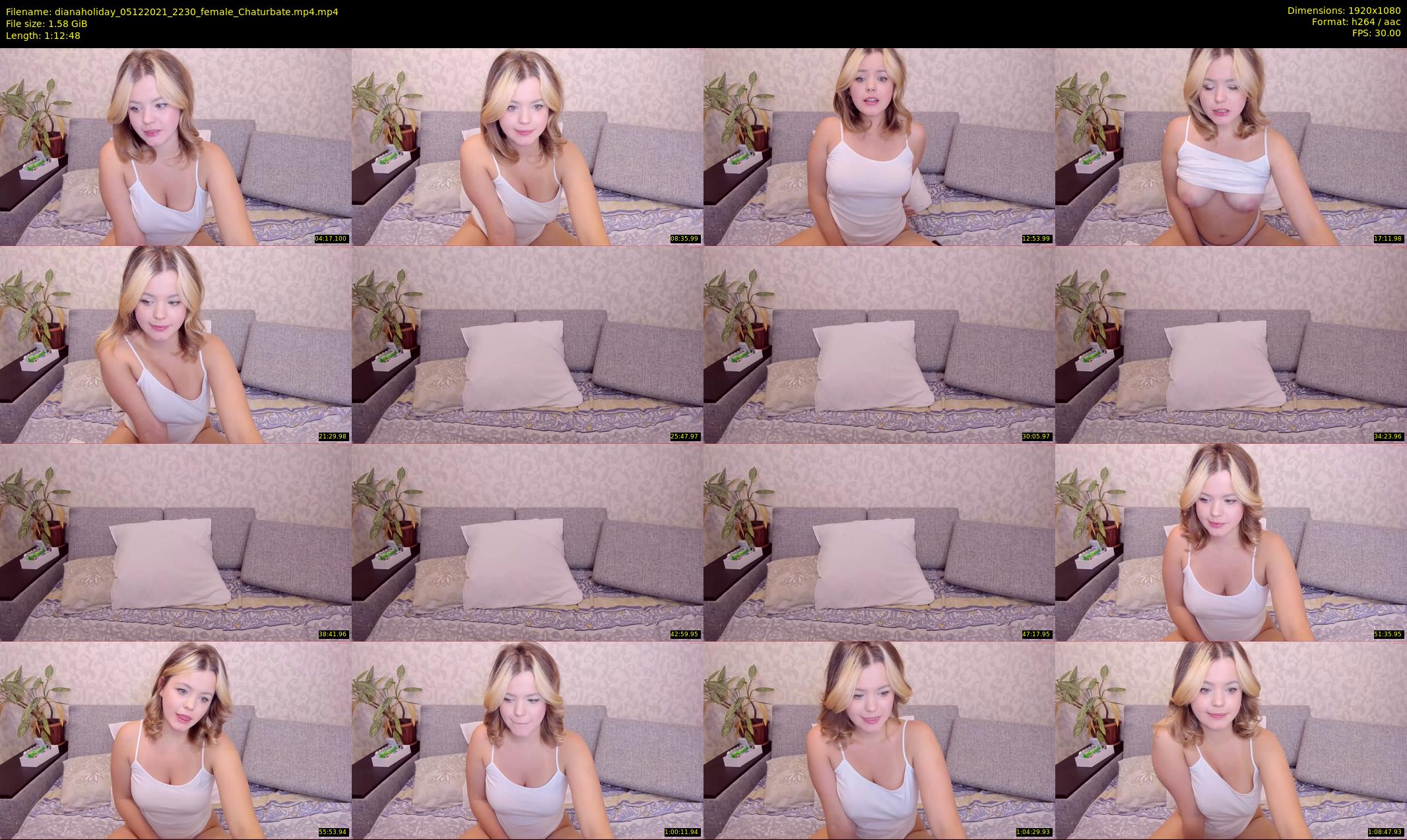 dianaholiday — 73 minute Chaturbate female cam show recording, 1080p, Dec 5, 2021
