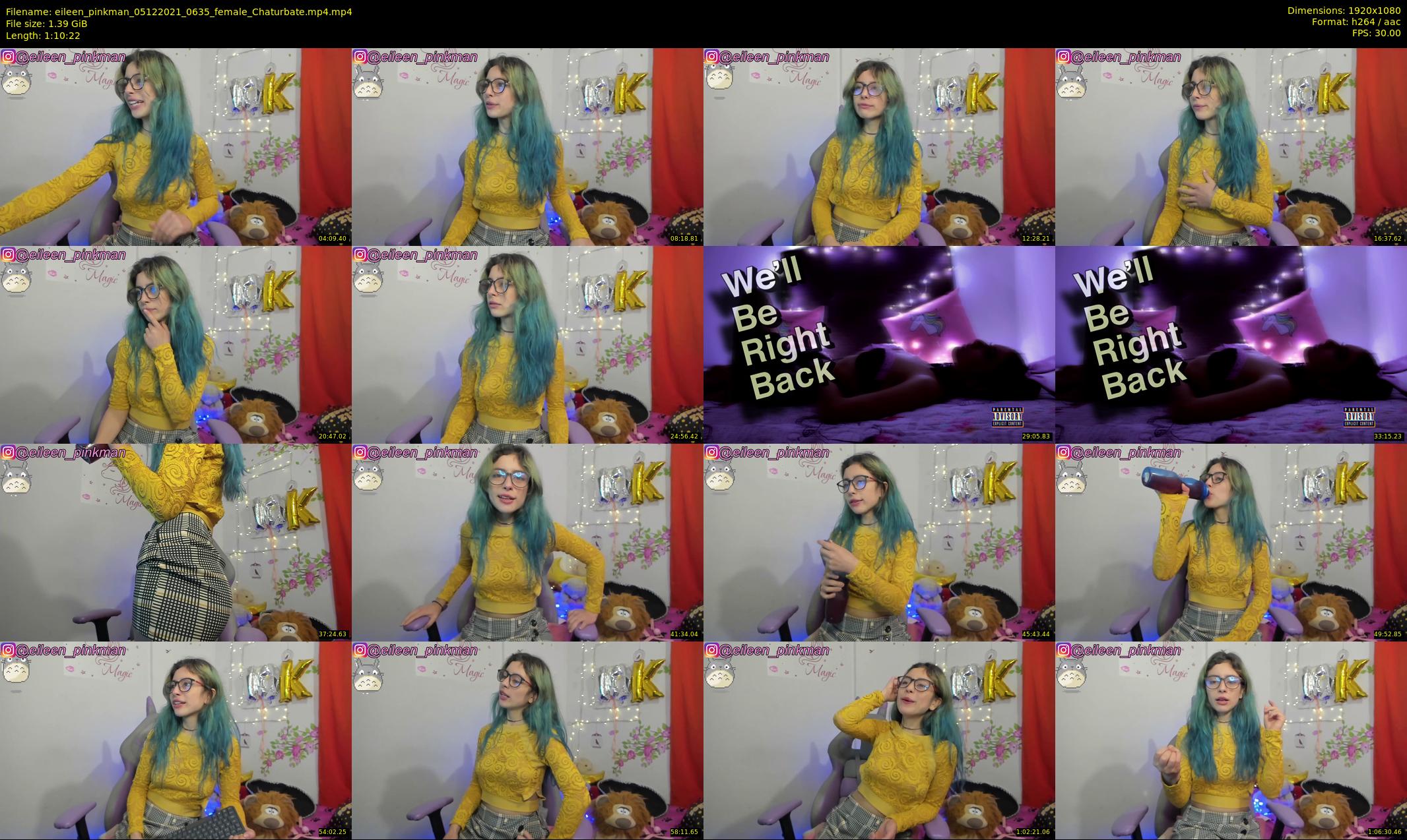 eileen_pinkman — 71 minute Chaturbate female cam show recording, 1080p, Dec 5, 2021
