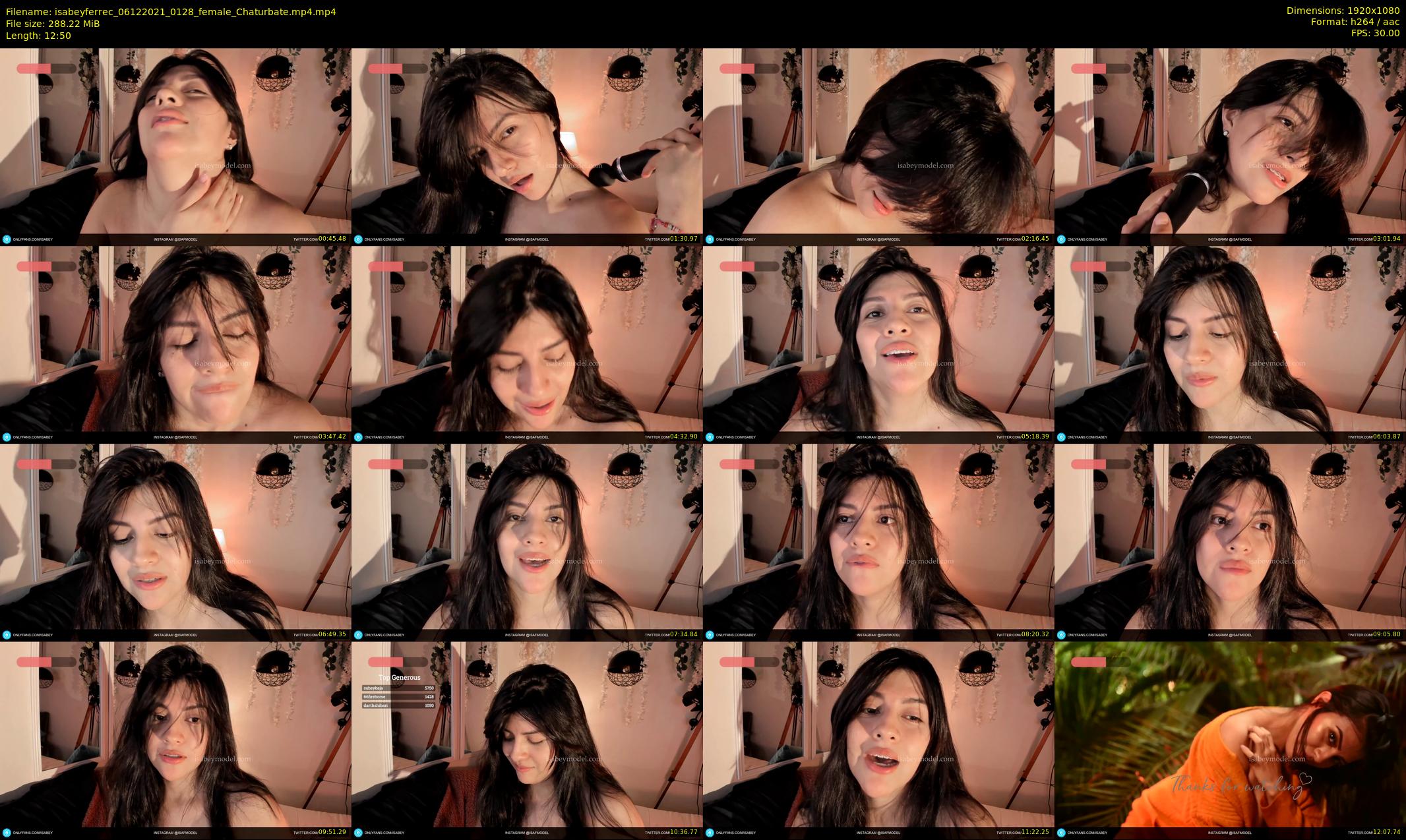 isabeyferrec — 13 minute Chaturbate female cam show recording, 1080p, Dec 6, 2021