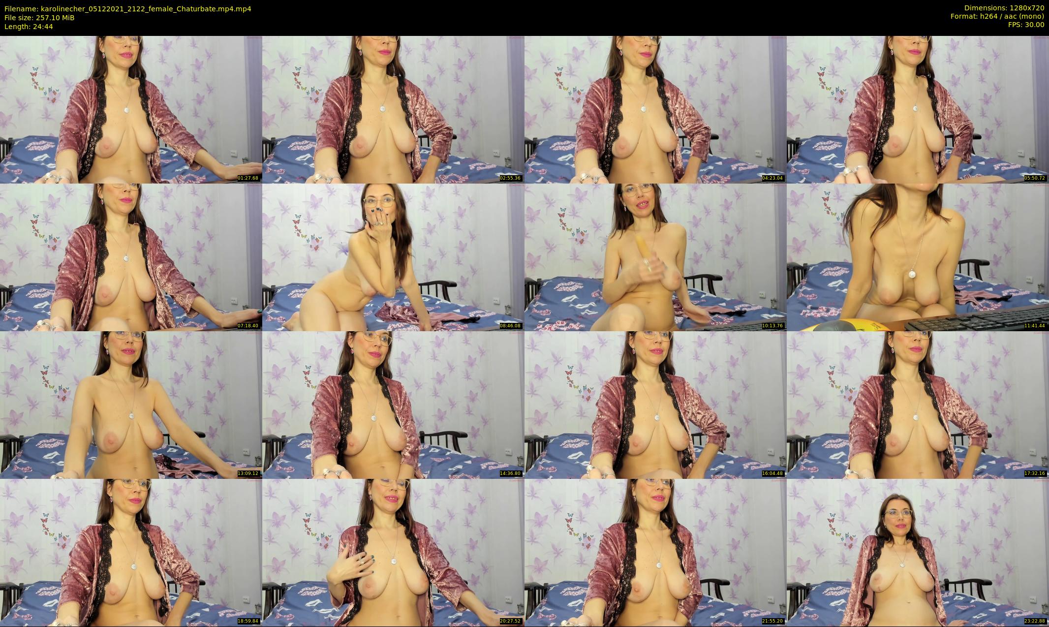 karolinecher — 25 minute Chaturbate female cam show recording, 720p, Dec 5, 2021