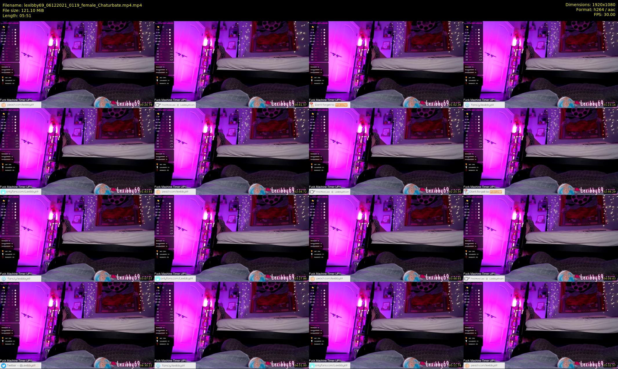 lexibby69 — 6 minute Chaturbate female cam show recording, 1080p, Dec 6, 2021
