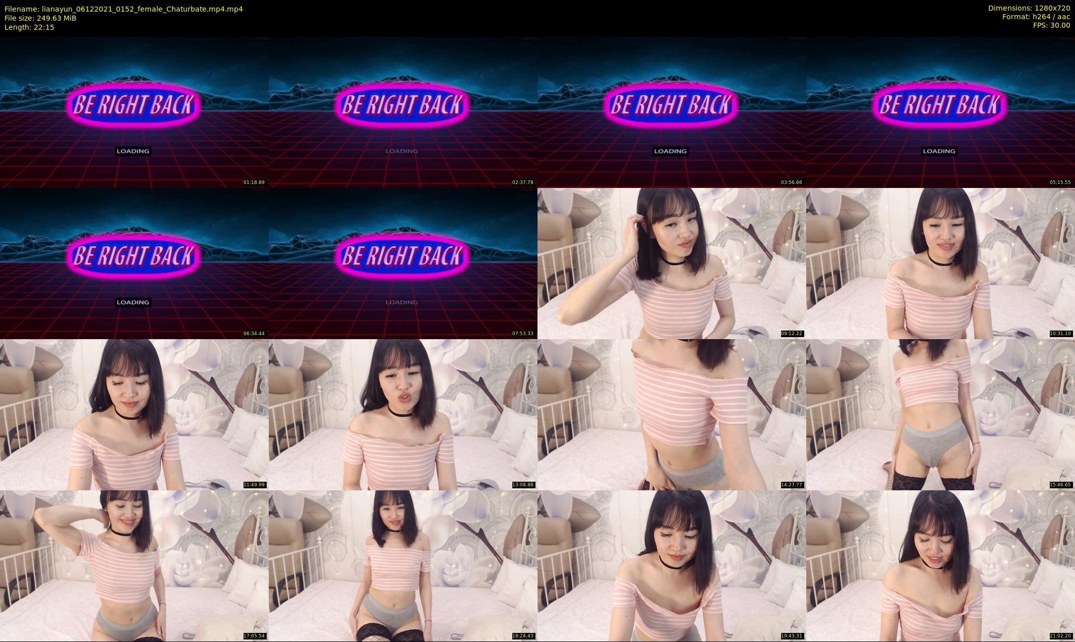 lianayun — 23 minute Chaturbate female cam show recording, 720p, Dec 6, 2021