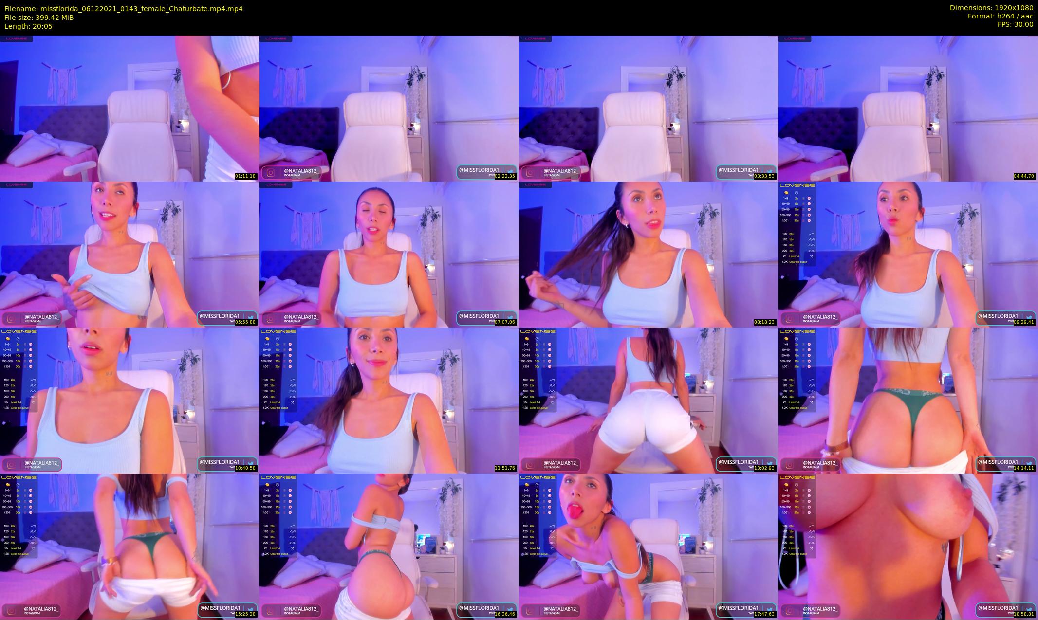 missflorida — 21 minute Chaturbate female cam show recording, 1080p, Dec 6, 2021