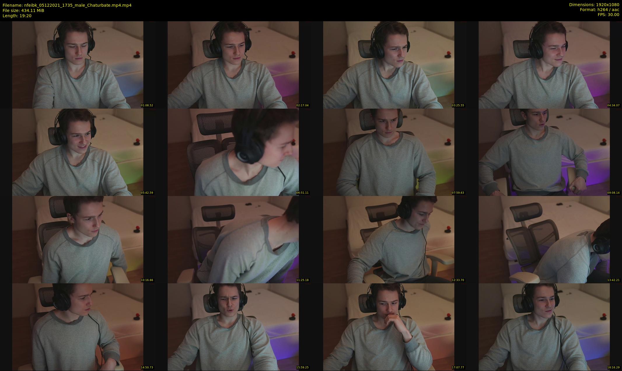 nfeibk — 20 minute Chaturbate male cam show recording, 1080p, Dec 5, 2021