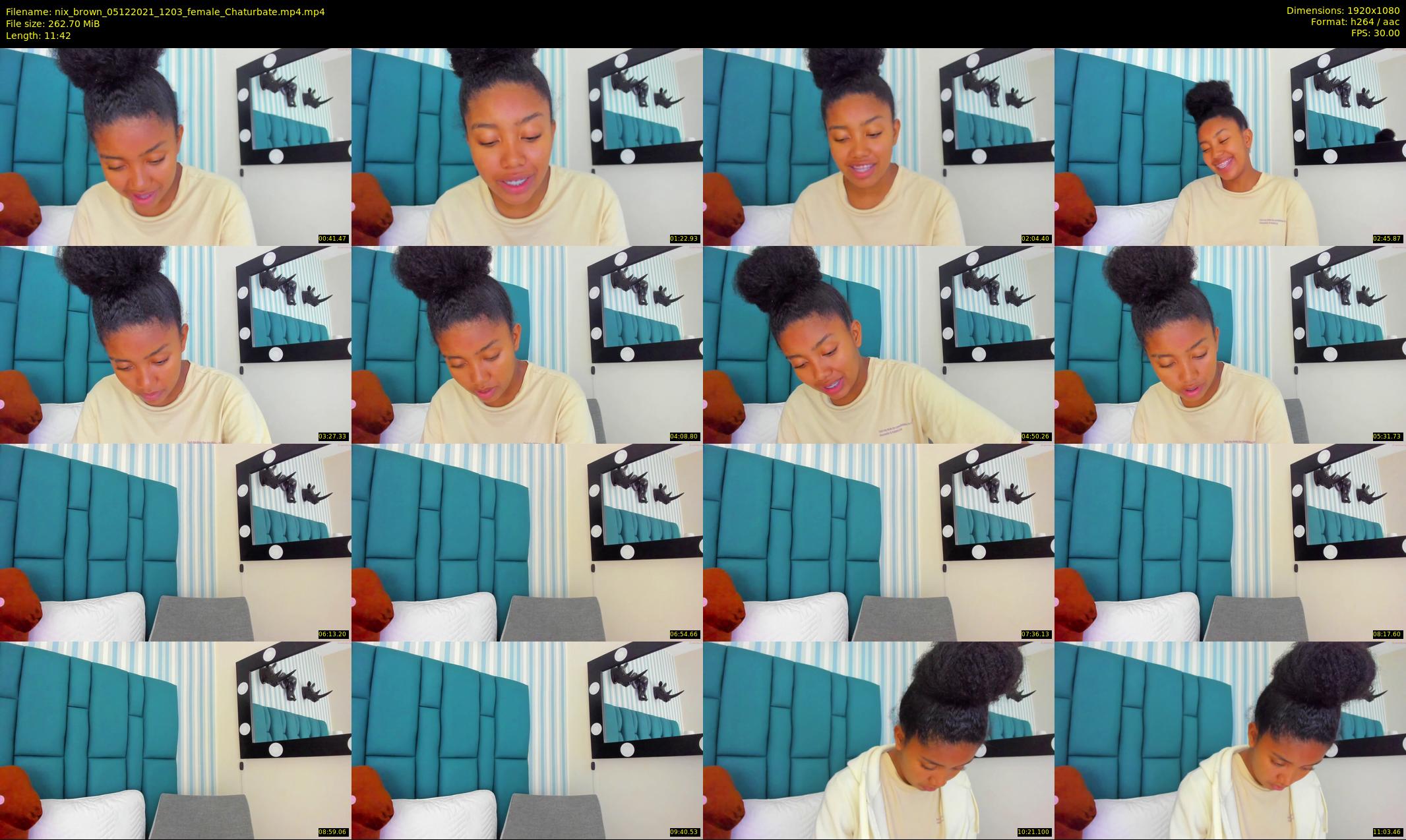 nix_brown — 12 minute Chaturbate female cam show recording, 1080p, Dec 5, 2021