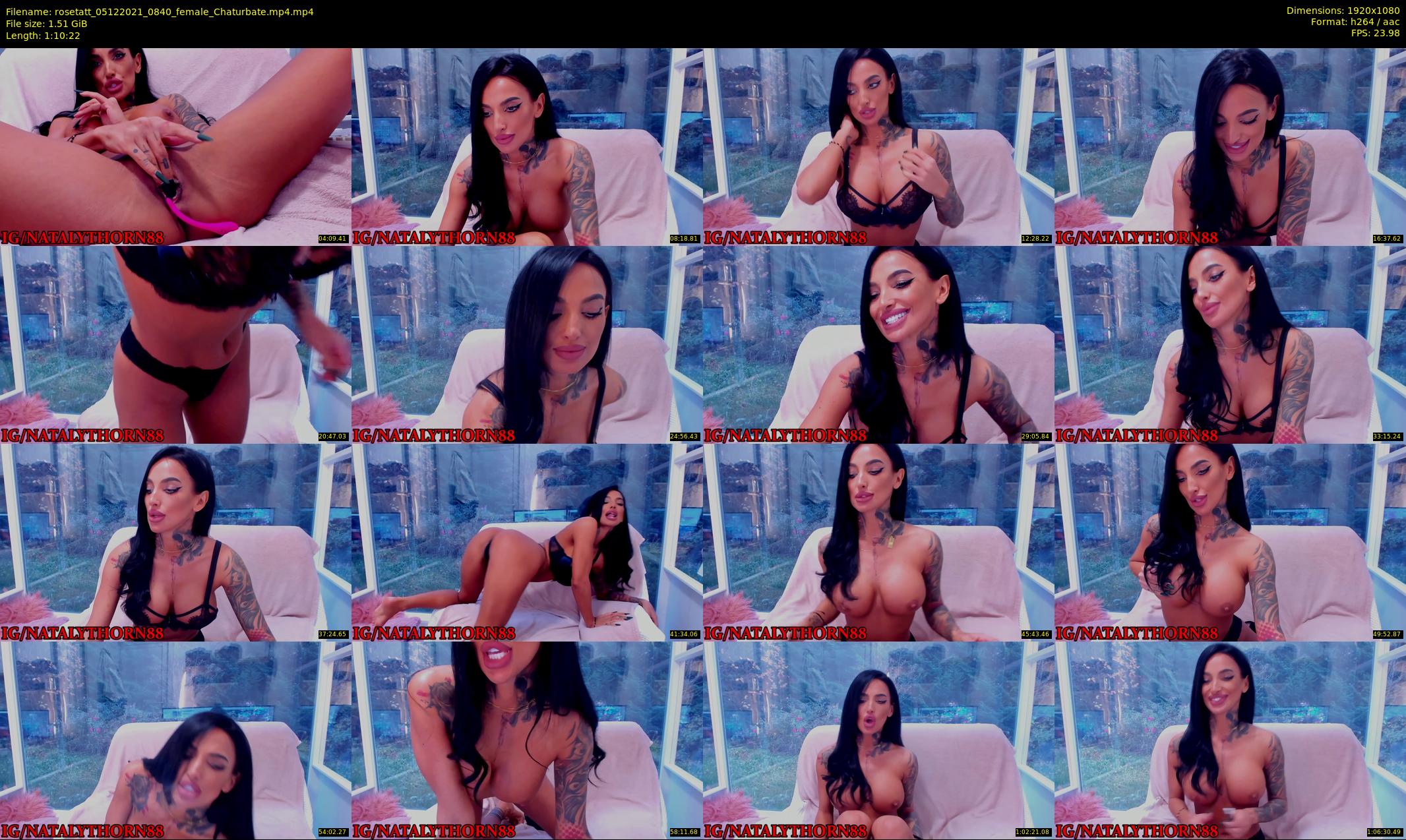 rosetatt — 71 minute Chaturbate female cam show recording, 1080p, Dec 5, 2021