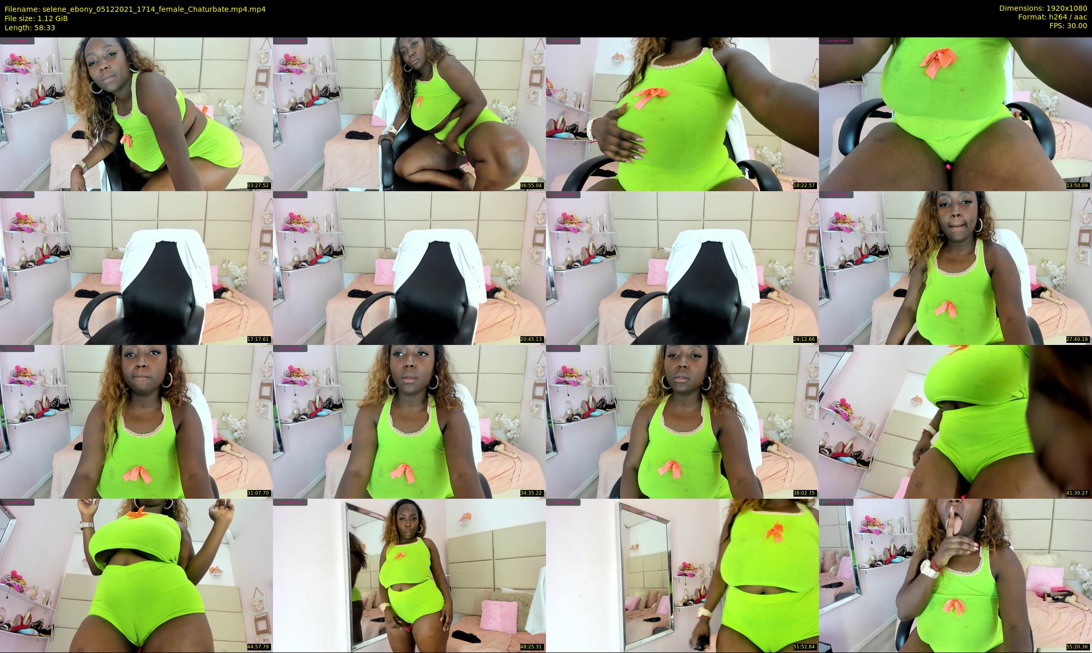 selene_ebony — 59 minute Chaturbate female cam show recording, 1080p, Dec 5, 2021