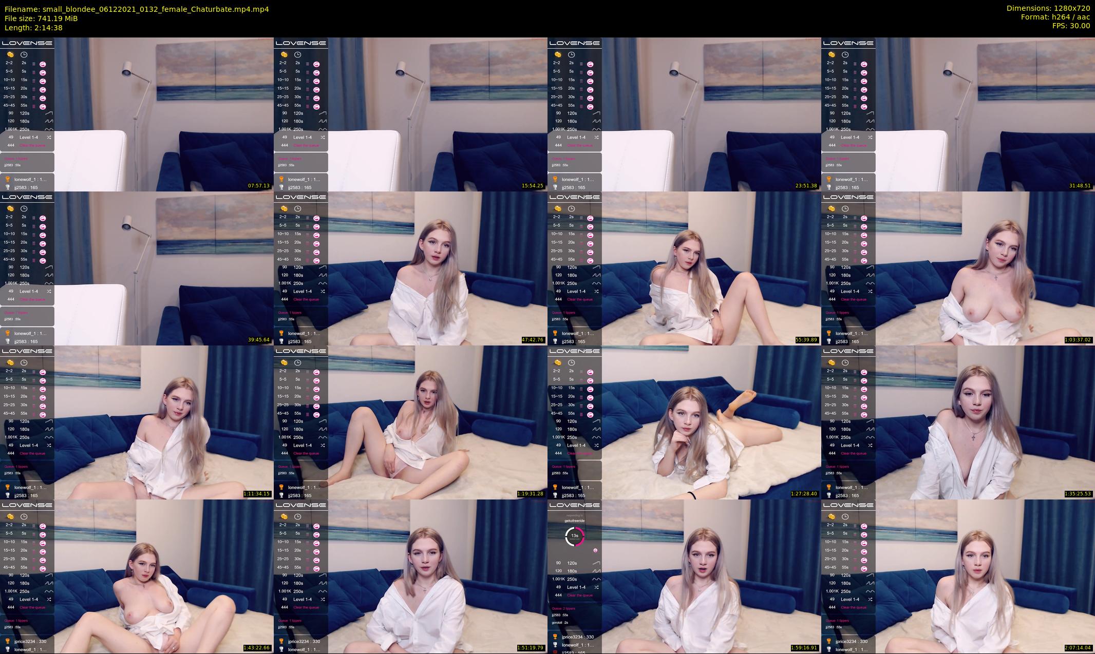 small_blondee — 135 minute Chaturbate female cam show recording, 720p, Dec 6, 2021