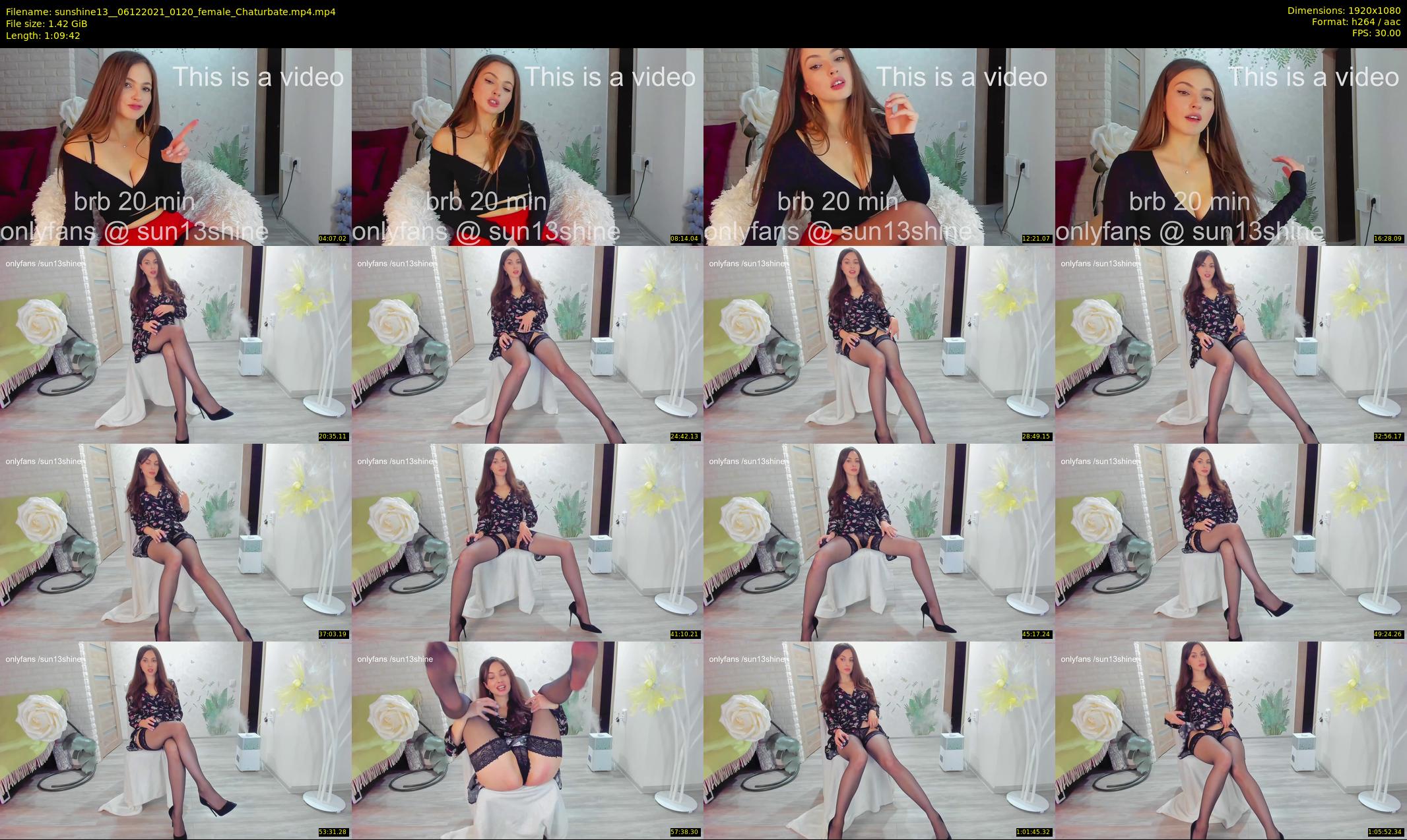 sunshine13_ — 70 minute Chaturbate female cam show recording, 1080p, Dec 6, 2021
