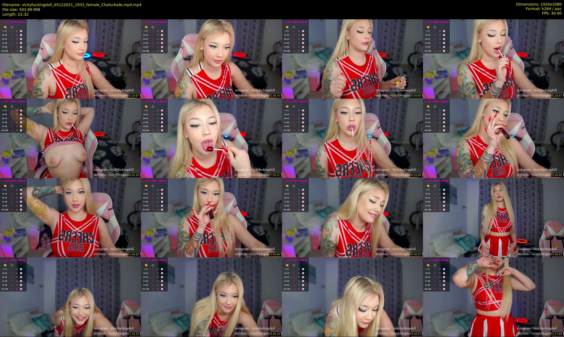 vickyfuckingdoll — 23 minute Chaturbate female cam show recording, 1080p, Dec 5, 2021