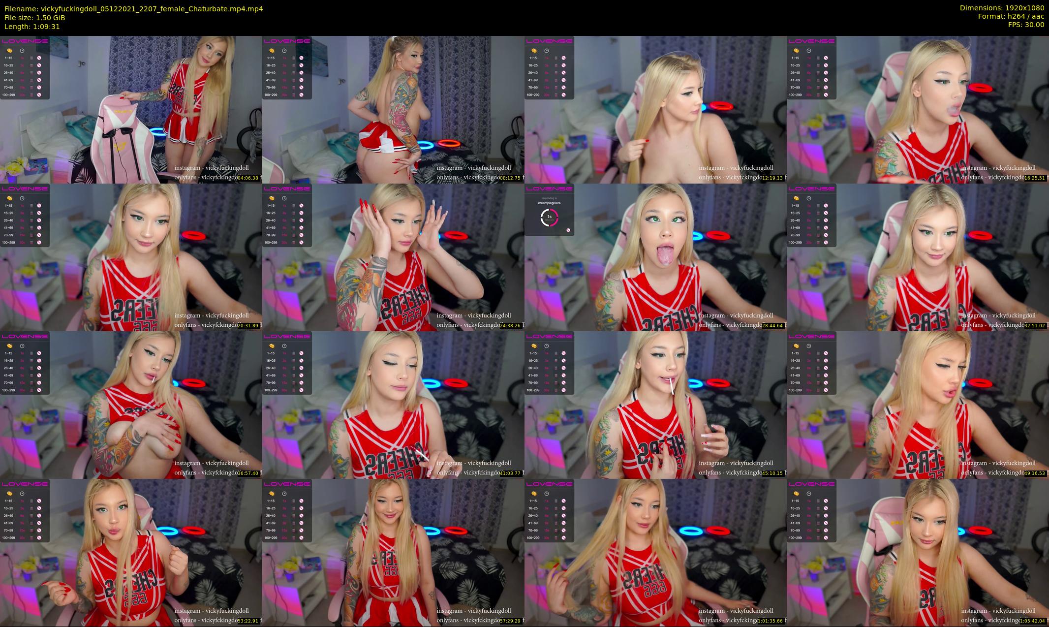 vickyfuckingdoll — 70 minute Chaturbate female cam show recording, 1080p, Dec 5, 2021