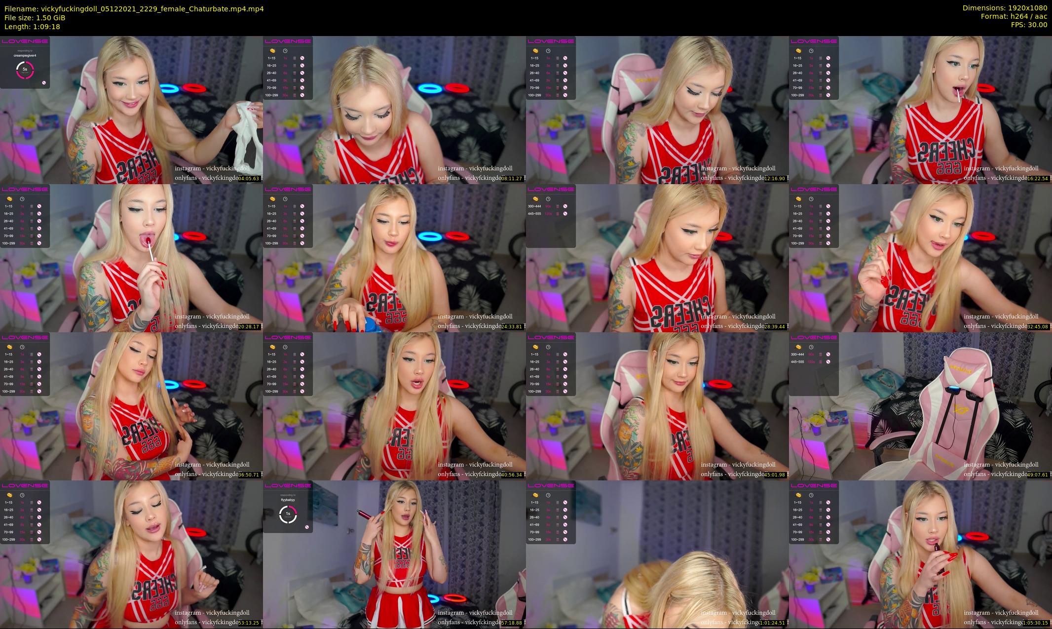 vickyfuckingdoll — 70 minute Chaturbate female cam show recording, 1080p, Dec 5, 2021