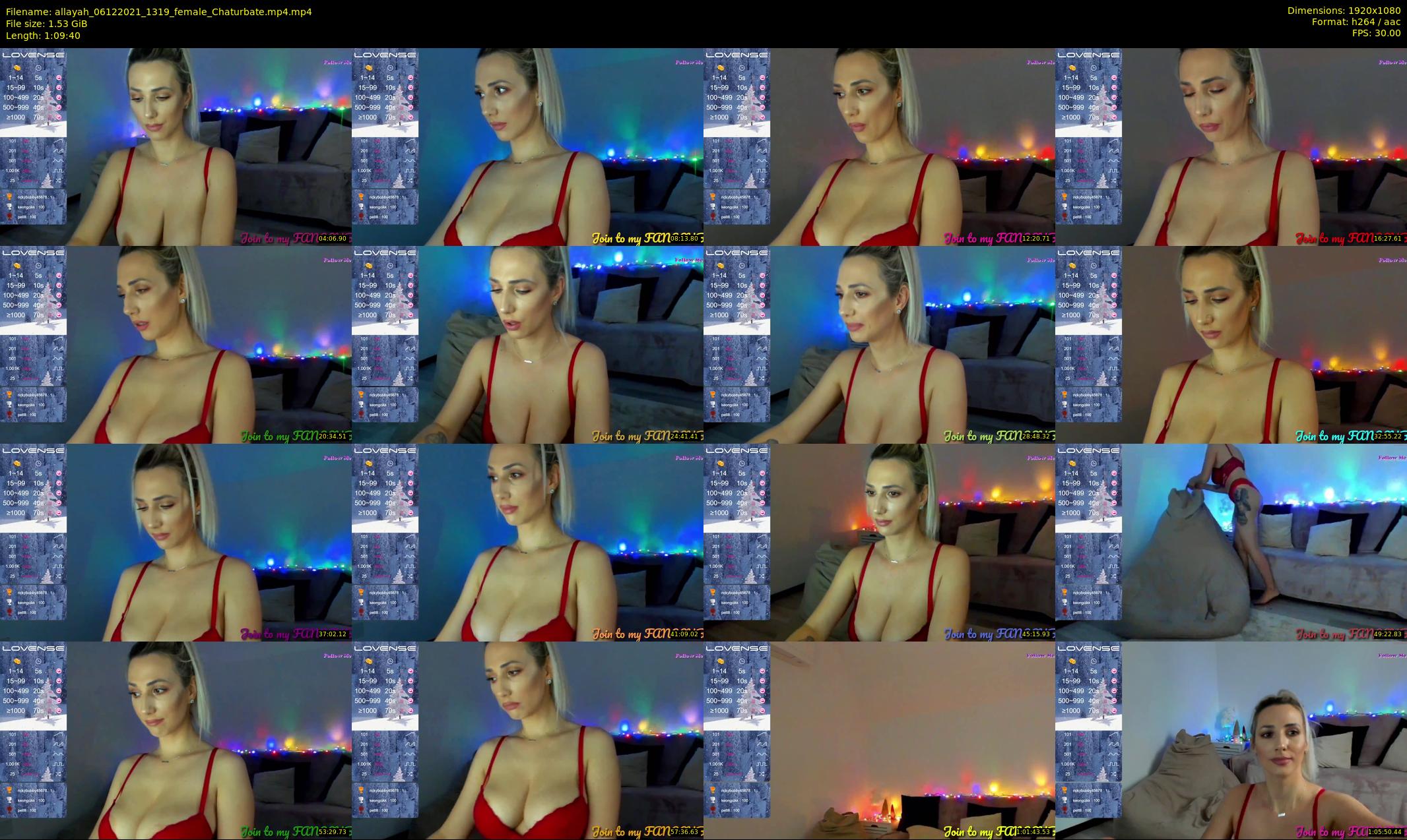 allayah — 70 minute Chaturbate female cam show recording, 1080p, Dec 6, 2021