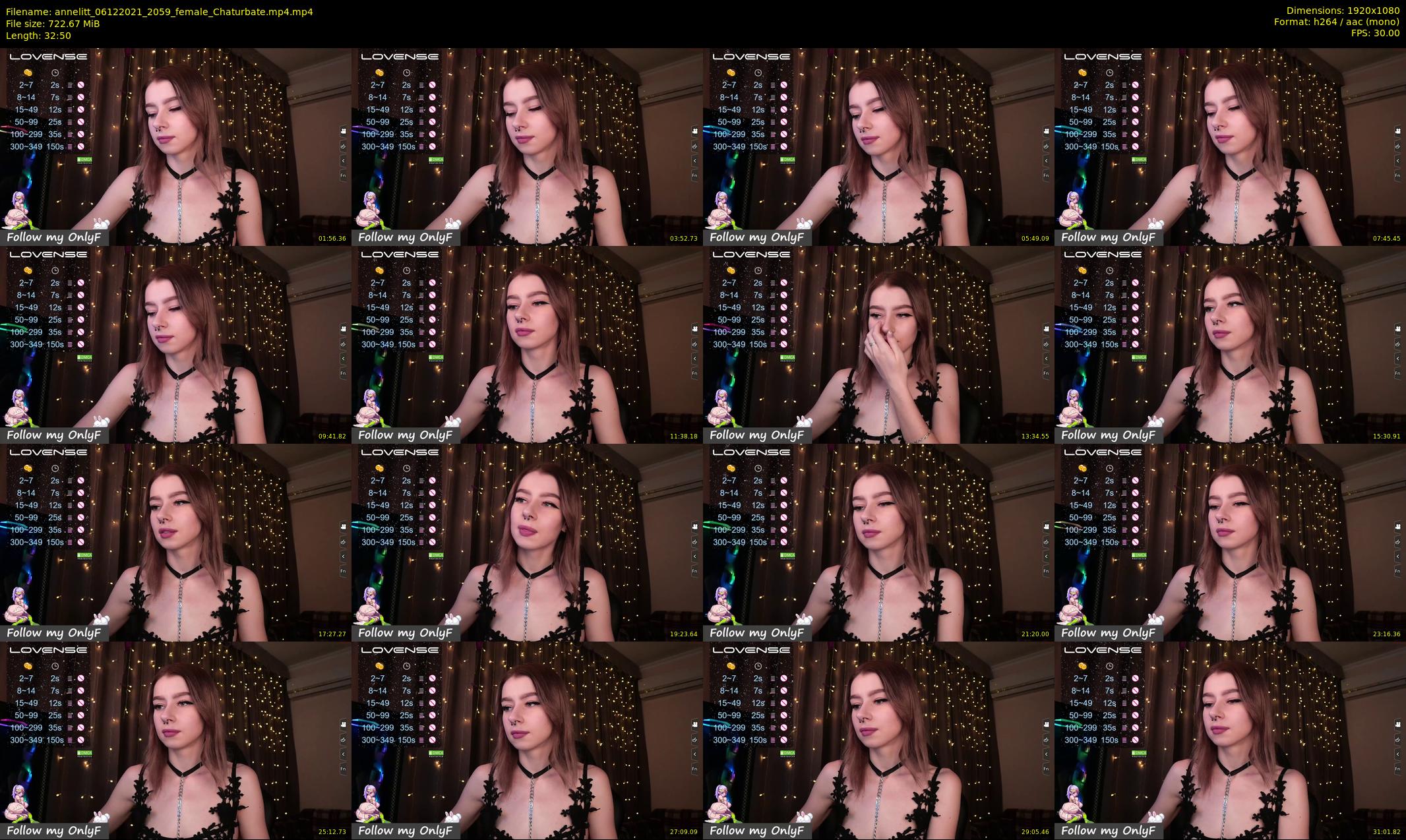 annelitt — 33 minute Chaturbate female cam show recording, 1080p, Dec 6, 2021