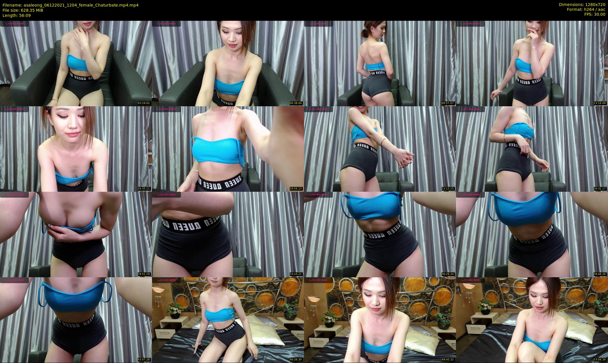 asaleong — 57 minute Chaturbate female cam show recording, 720p, Dec 6, 2021