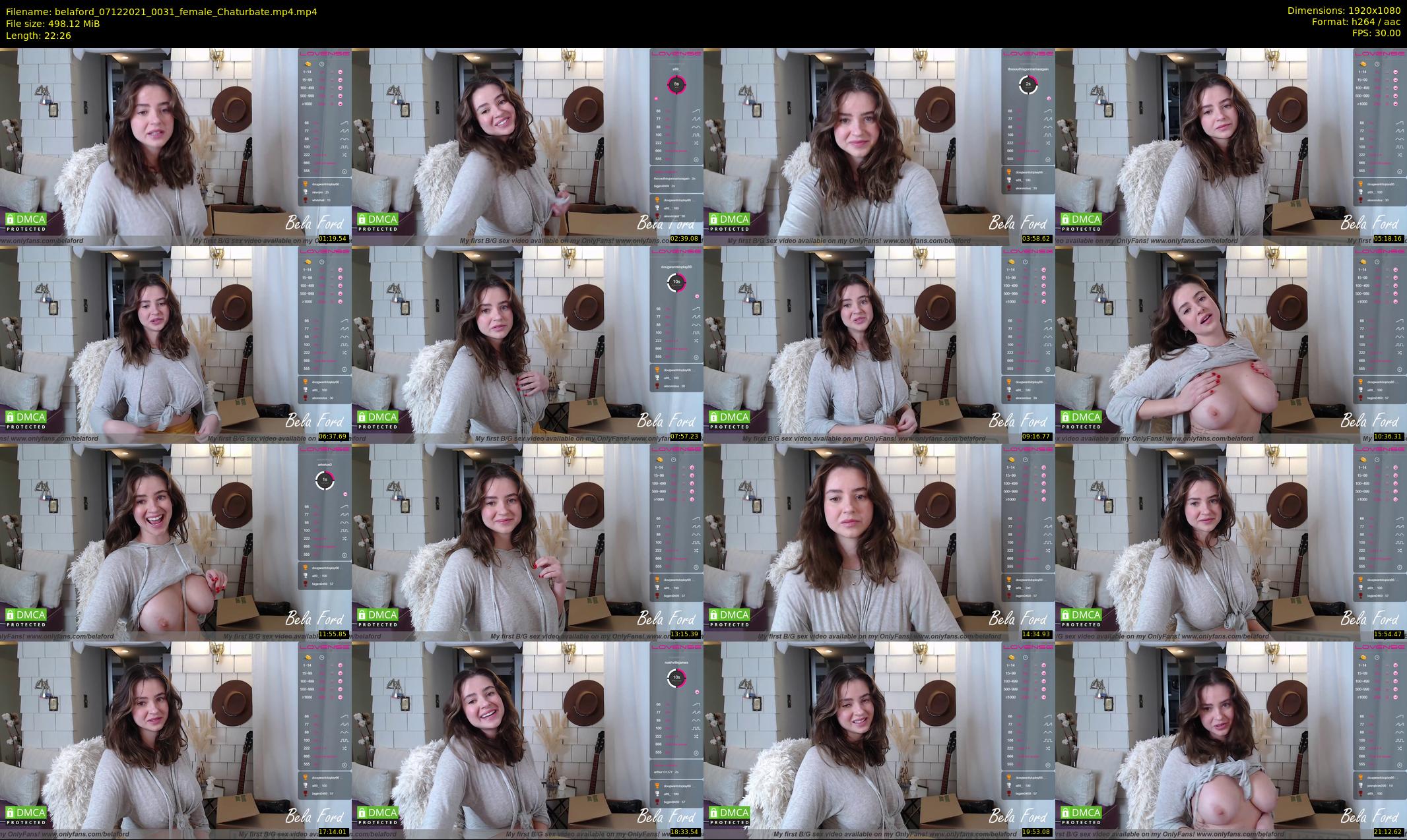 belaford — 23 minute Chaturbate female cam show recording, 1080p, Dec 7, 2021
