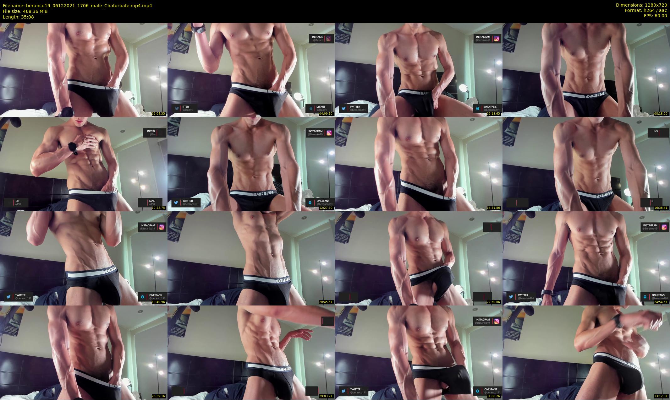 beranco19 — 36 minute Chaturbate male cam show recording, 720p, Dec 6, 2021