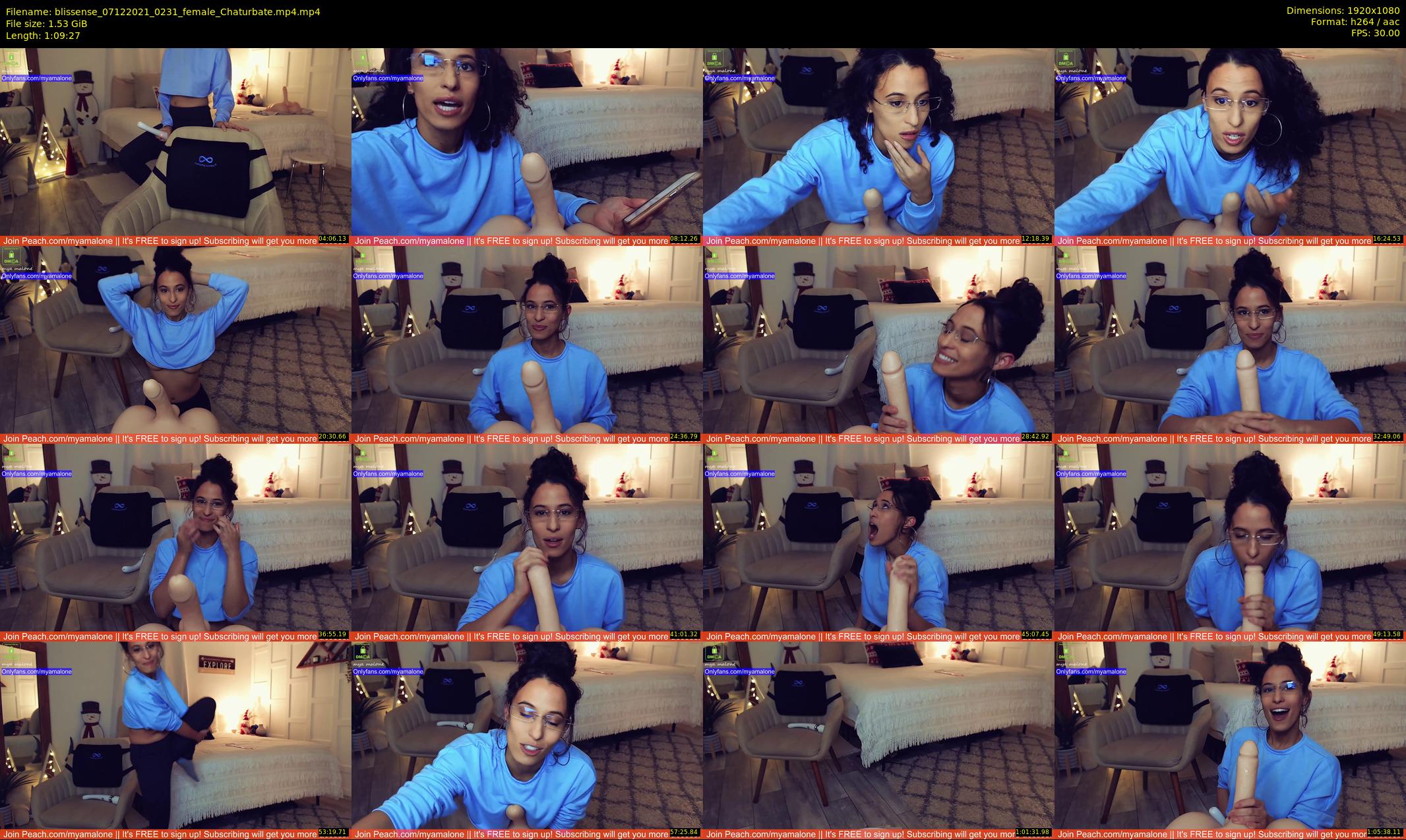 blissense — 70 minute Chaturbate female cam show recording, 1080p, Dec 7, 2021