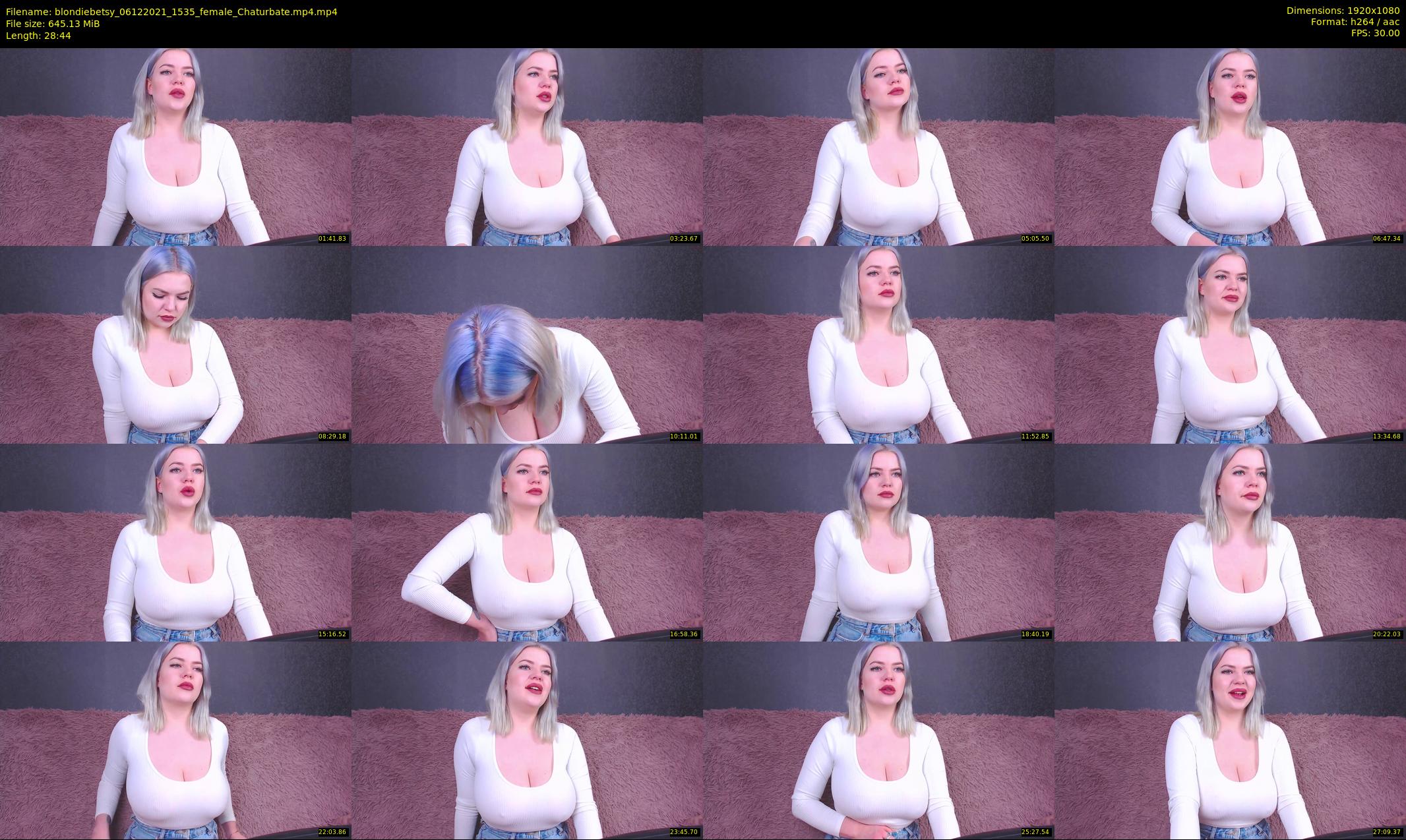 blondiebetsy — 29 minute Chaturbate female cam show recording, 1080p, Dec 6, 2021