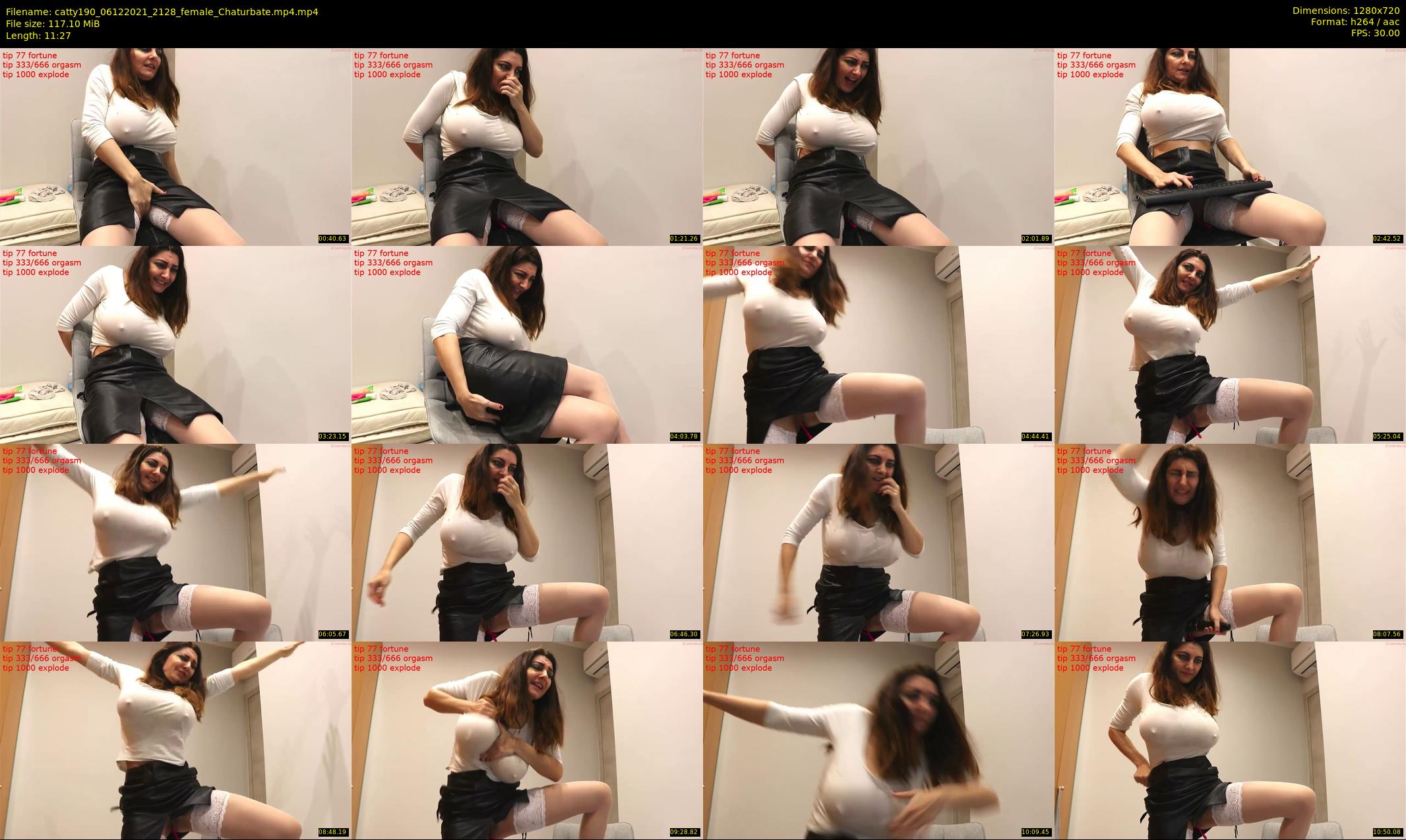 catty190 — 12 minute Chaturbate female cam show recording, 720p, Dec 6, 2021