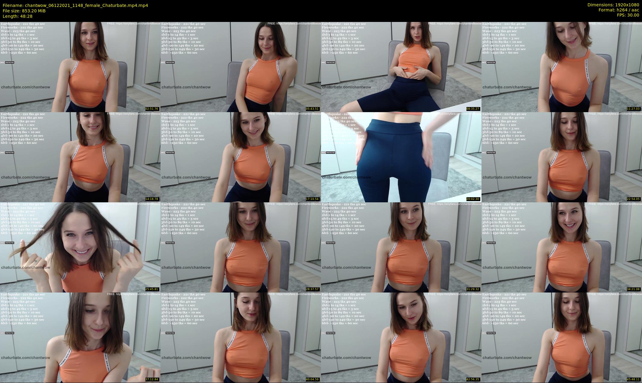 chantwow — 49 minute Chaturbate female cam show recording, 1080p, Dec 6, 2021