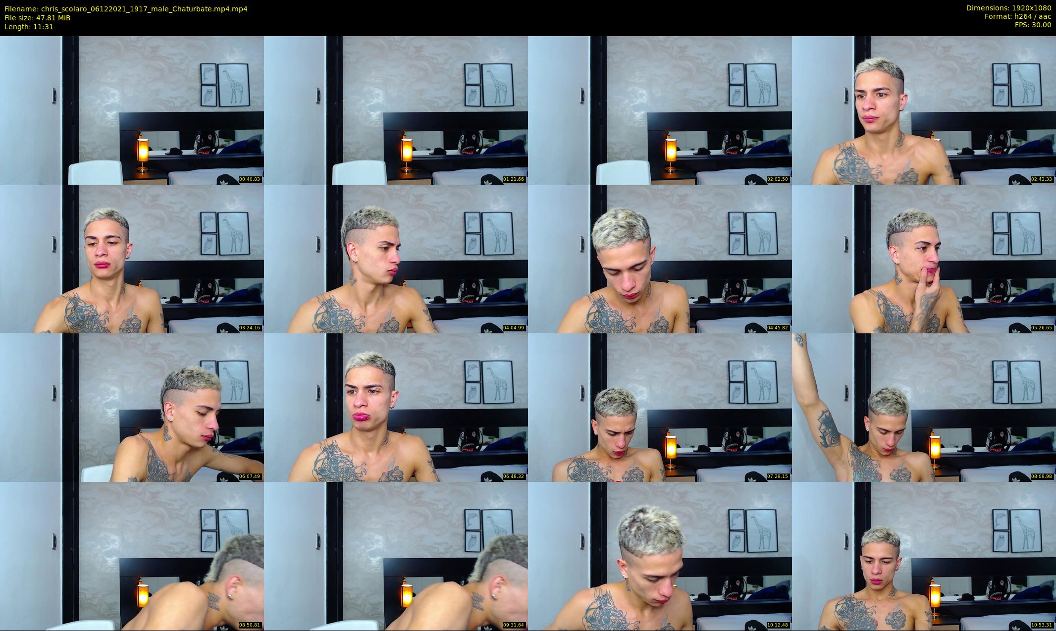 chris_scolaro — 12 minute Chaturbate male cam show recording, 1080p, Dec 6, 2021