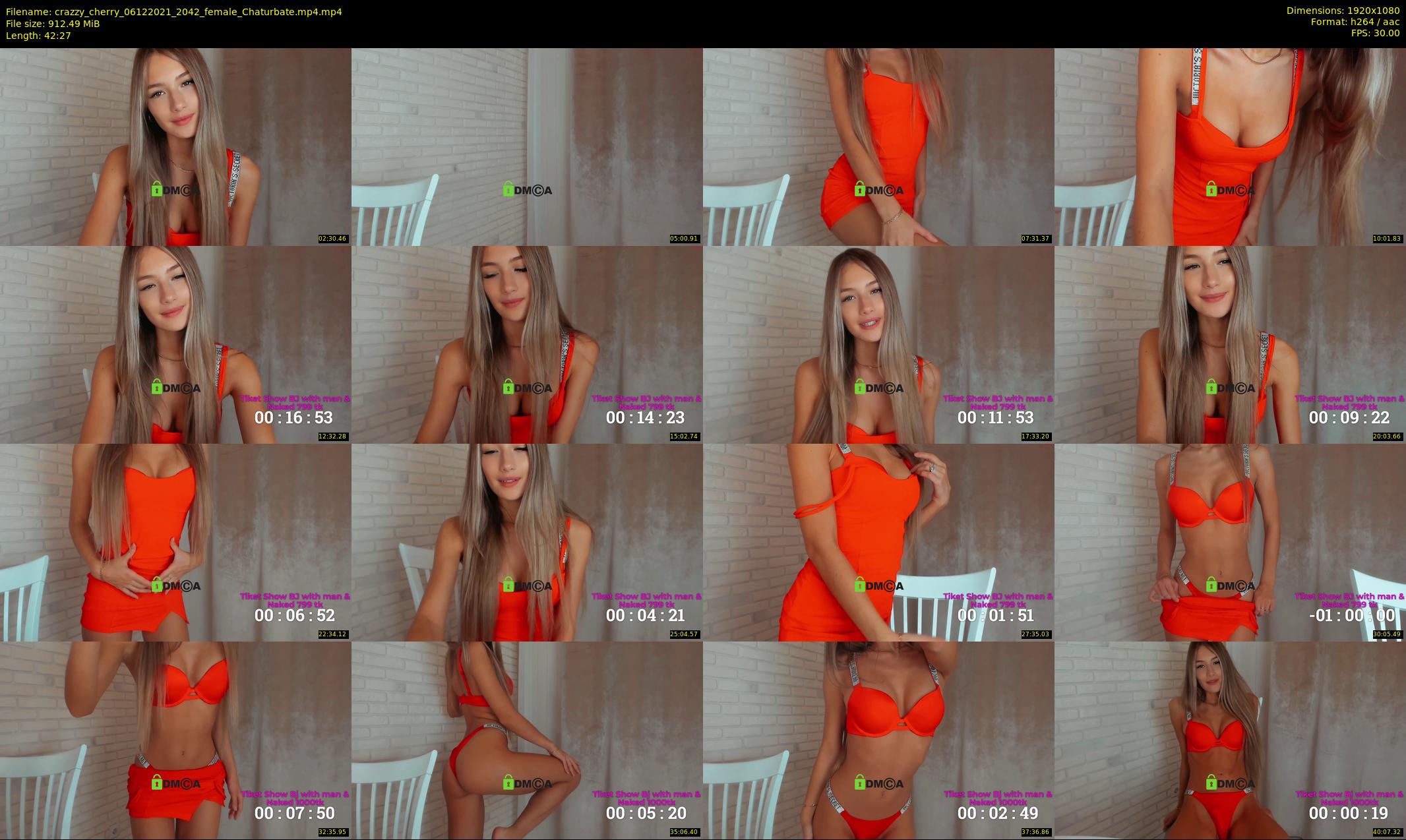 crazzy_cherry — 43 minute Chaturbate female cam show recording, 1080p, Dec 6, 2021