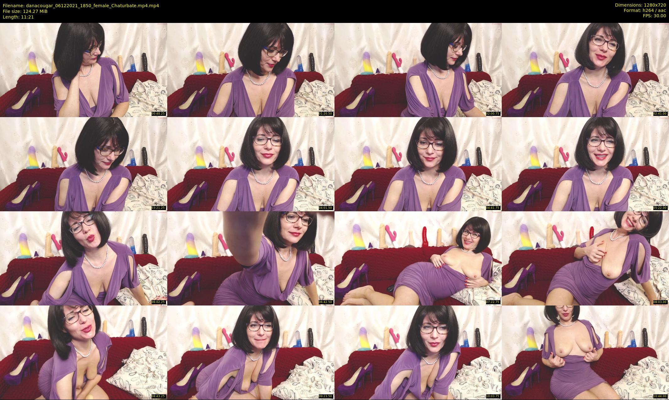 danacougar — 12 minute Chaturbate female cam show recording, 720p, Dec 6, 2021