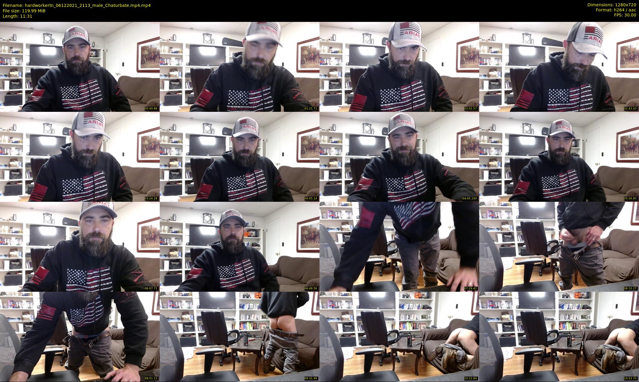 hardworkertn — 12 minute Chaturbate male cam show recording, 720p, Dec 6, 2021