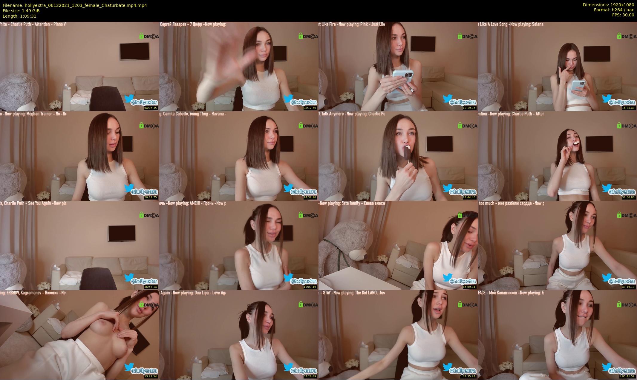 hollyextra — 70 minute Chaturbate female cam show recording, 1080p, Dec 6, 2021