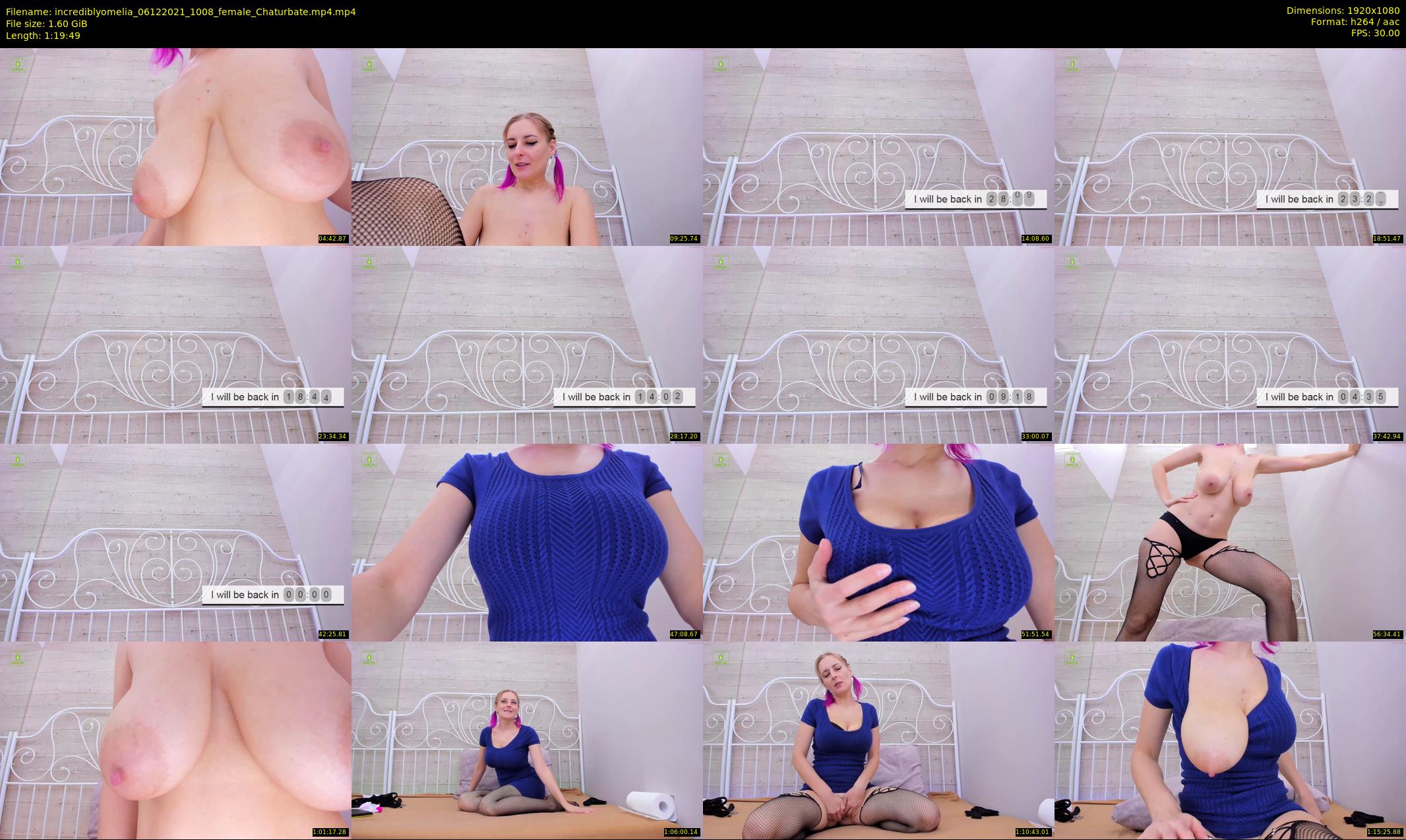incrediblyomelia — 80 minute Chaturbate female cam show recording, 1080p, Dec 6, 2021
