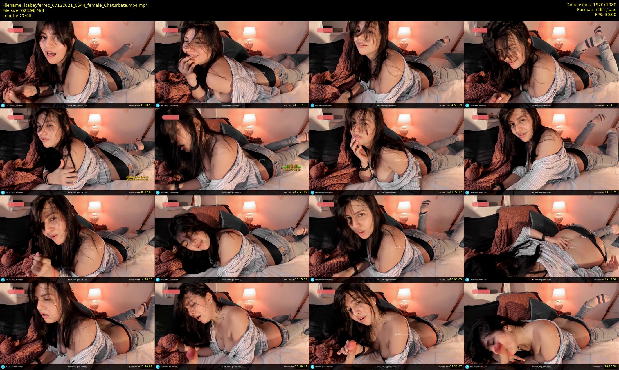 isabeyferrec — 28 minute Chaturbate female cam show recording, 1080p, Dec 7, 2021