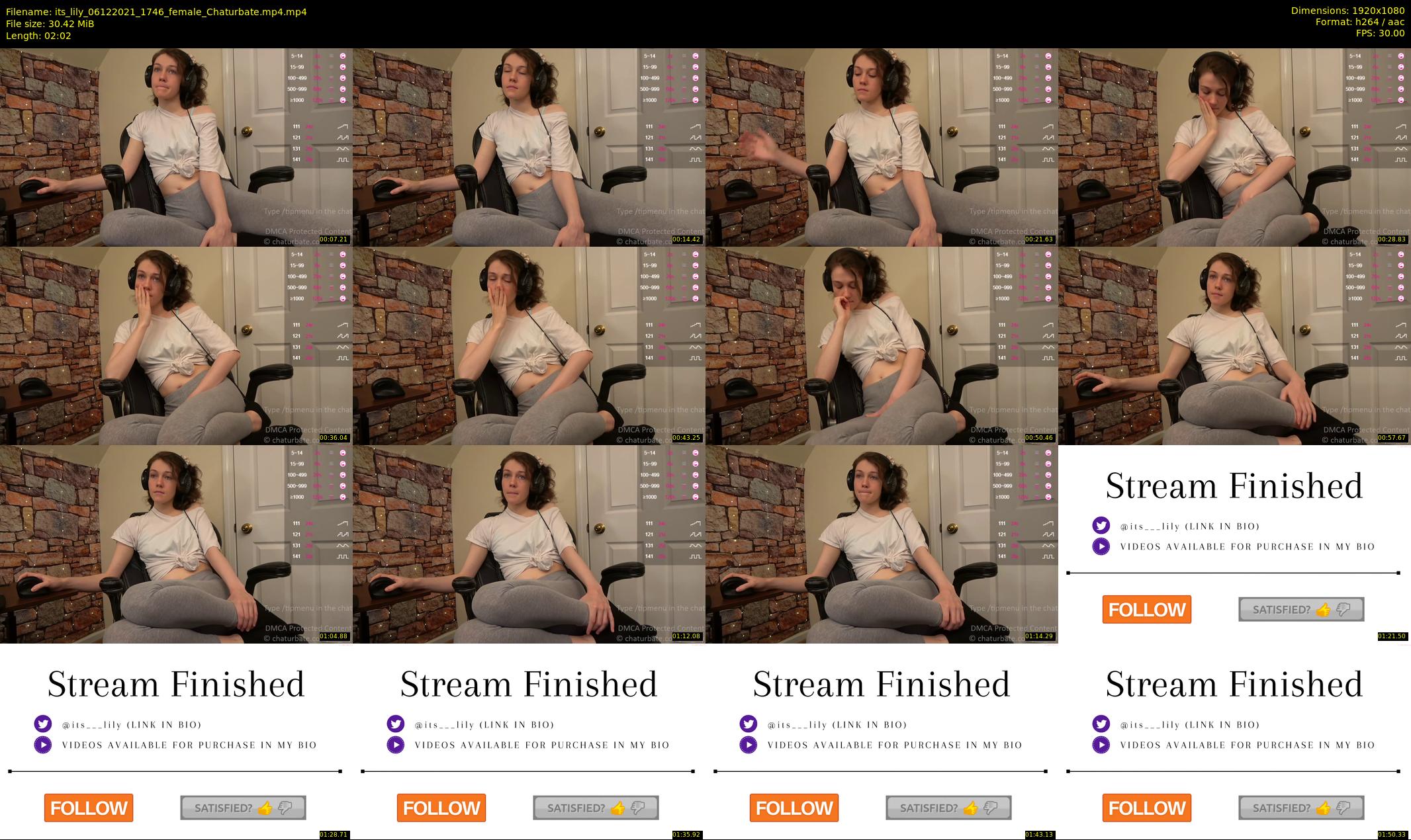 its_lily — 3 minute Chaturbate female cam show recording, 1080p, Dec 6, 2021