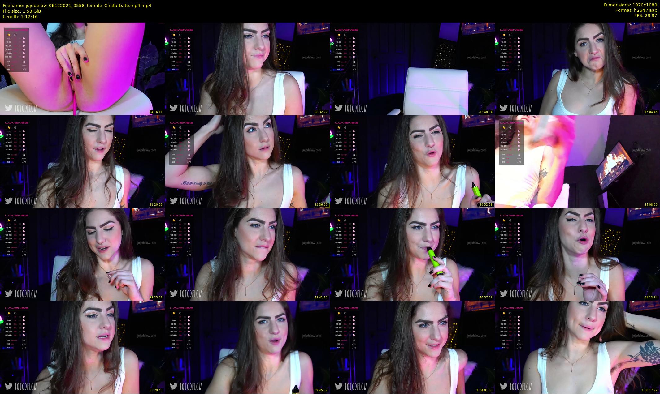 jojodelow — 73 minute Chaturbate female cam show recording, 1080p, Dec 6, 2021