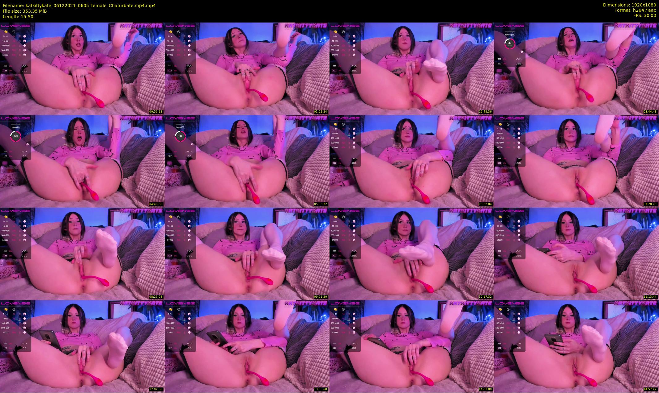 katkittykate — 16 minute Chaturbate female cam show recording, 1080p, Dec 6, 2021