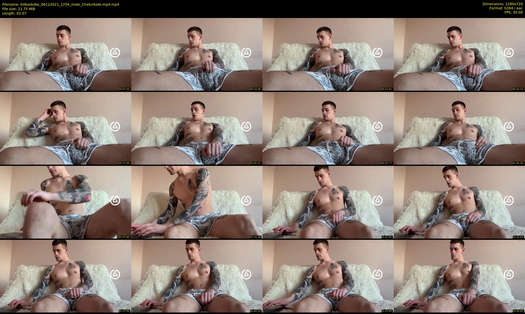 killbadvibe — 3 minute Chaturbate male cam show recording, 720p, Dec 6, 2021