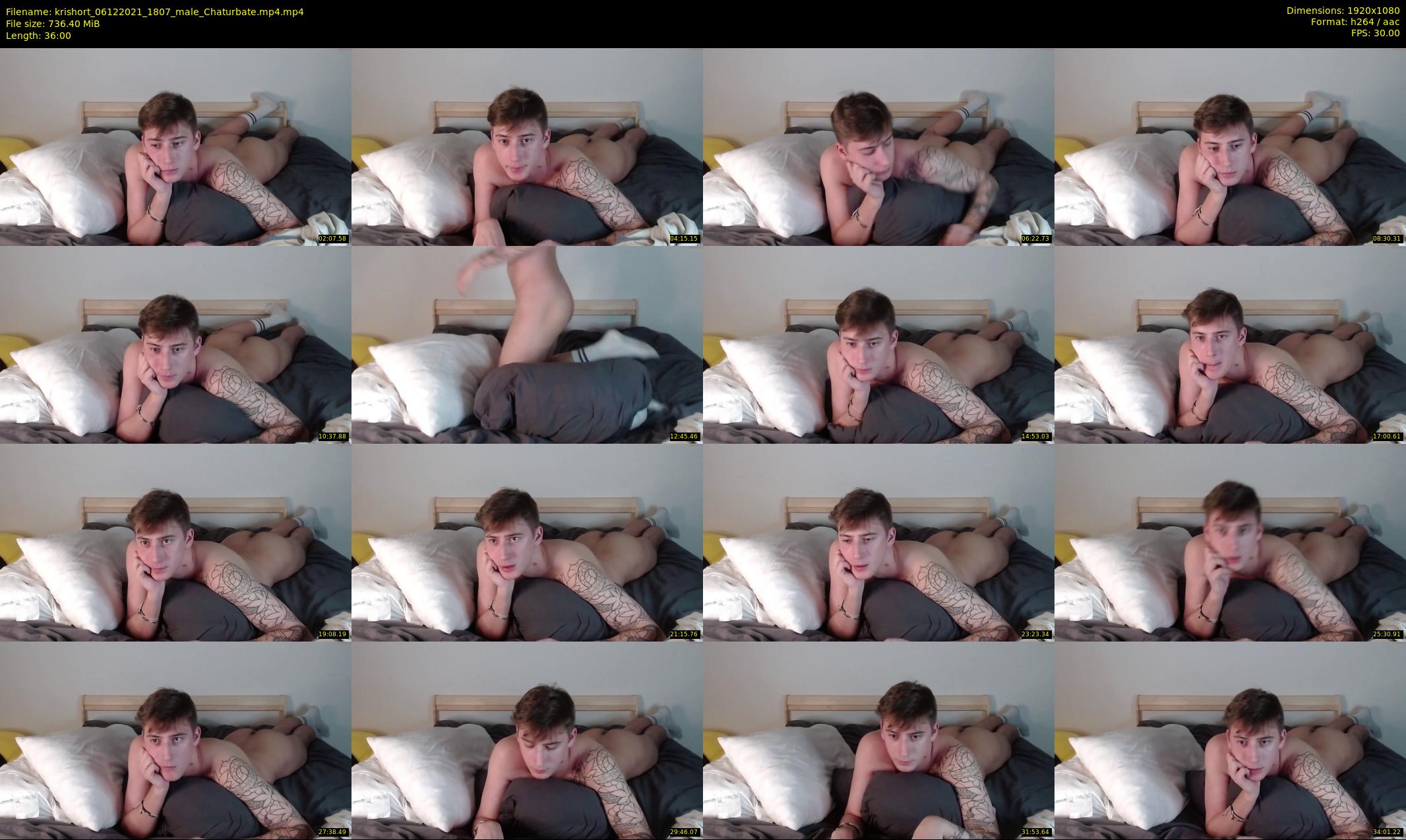 krishort — 36 minute Chaturbate male cam show recording, 1080p, Dec 6, 2021