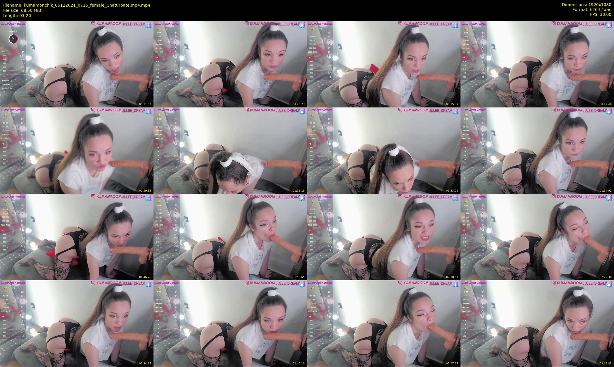 kumamonchik — 4 minute Chaturbate couple cam show recording, 1080p, Dec 6, 2021